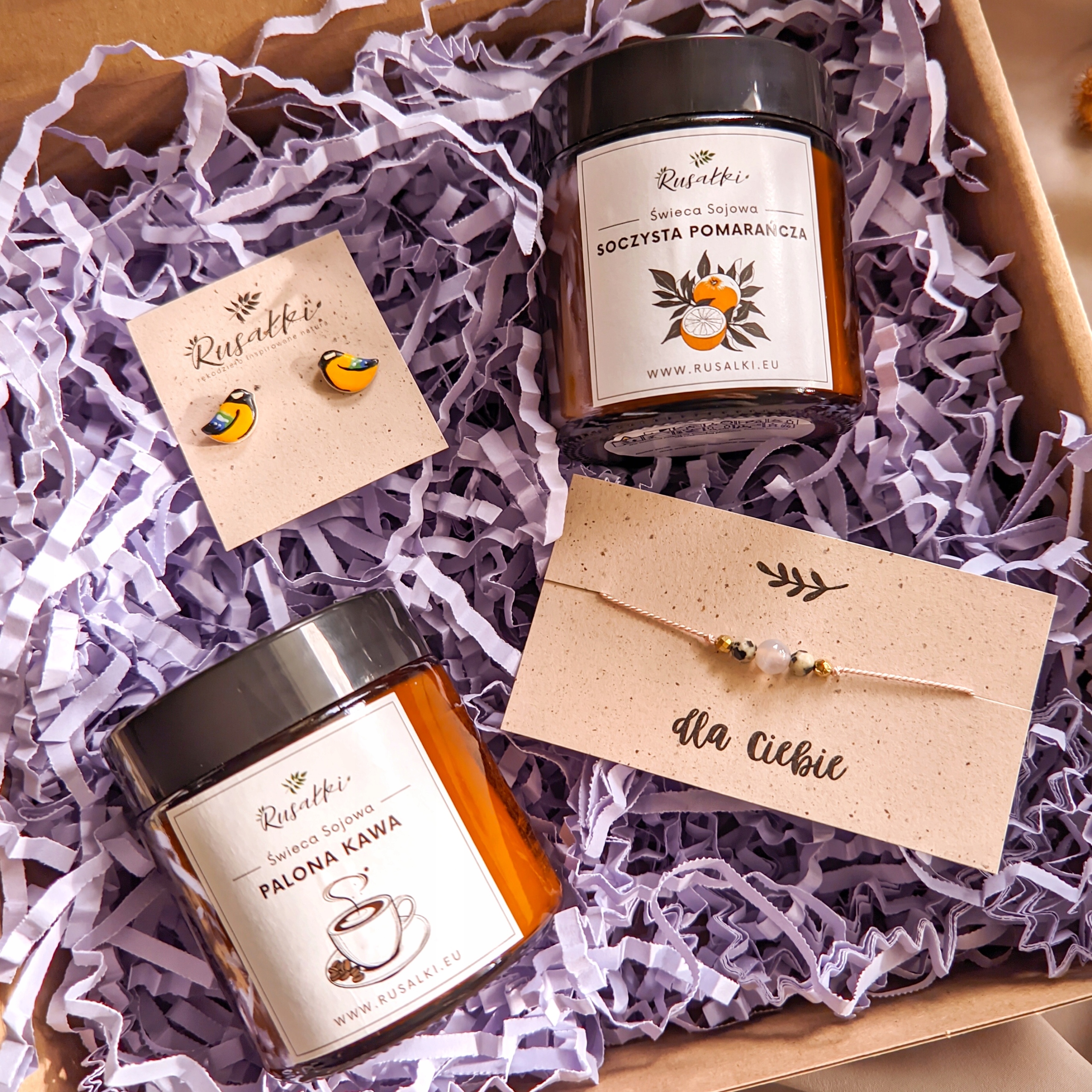 Sada se Sýkorkou Bohatkou, Náramkem a Svíčkami dárek k narozeninám