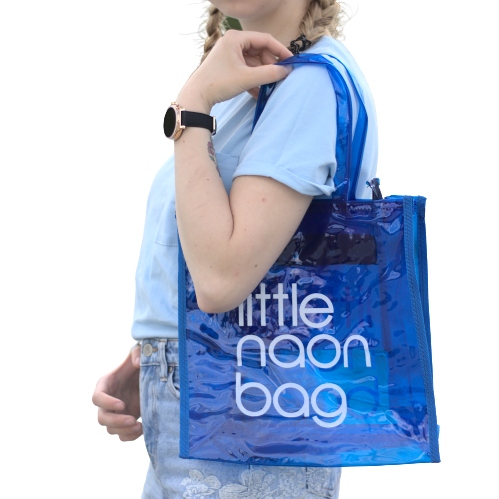 

Niebieska Torba Little Naon Bag Przeźroczysta