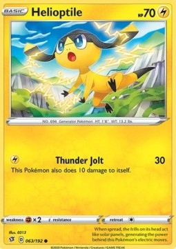 Karta Pokemon Helioptile (rcl 63)