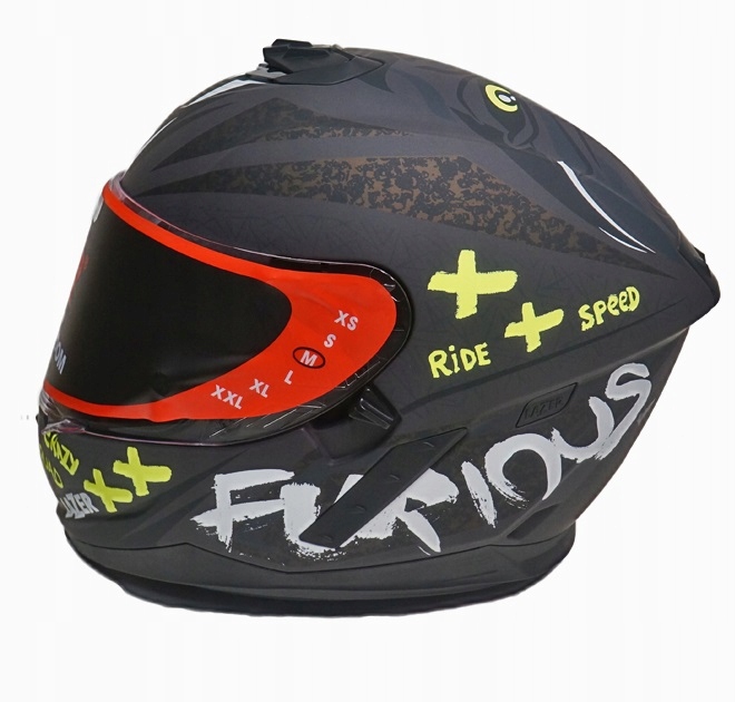 Kask LAZER RAFALE EVO Oni Dark XL Kolor czarny szary żółty