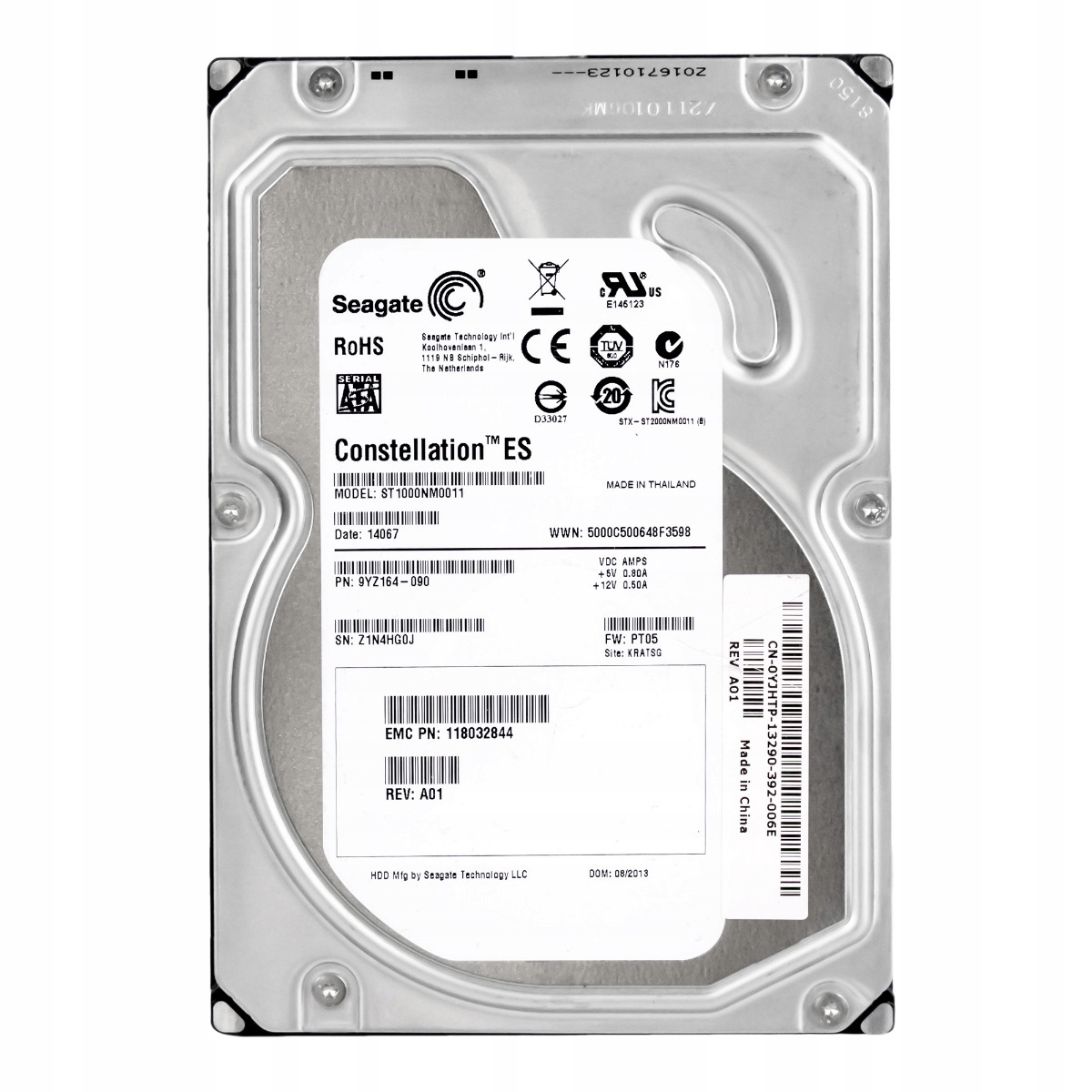 Emc 118032844 1TB 7.2K 64MB Sata II 3.5'' ST1000NM0011