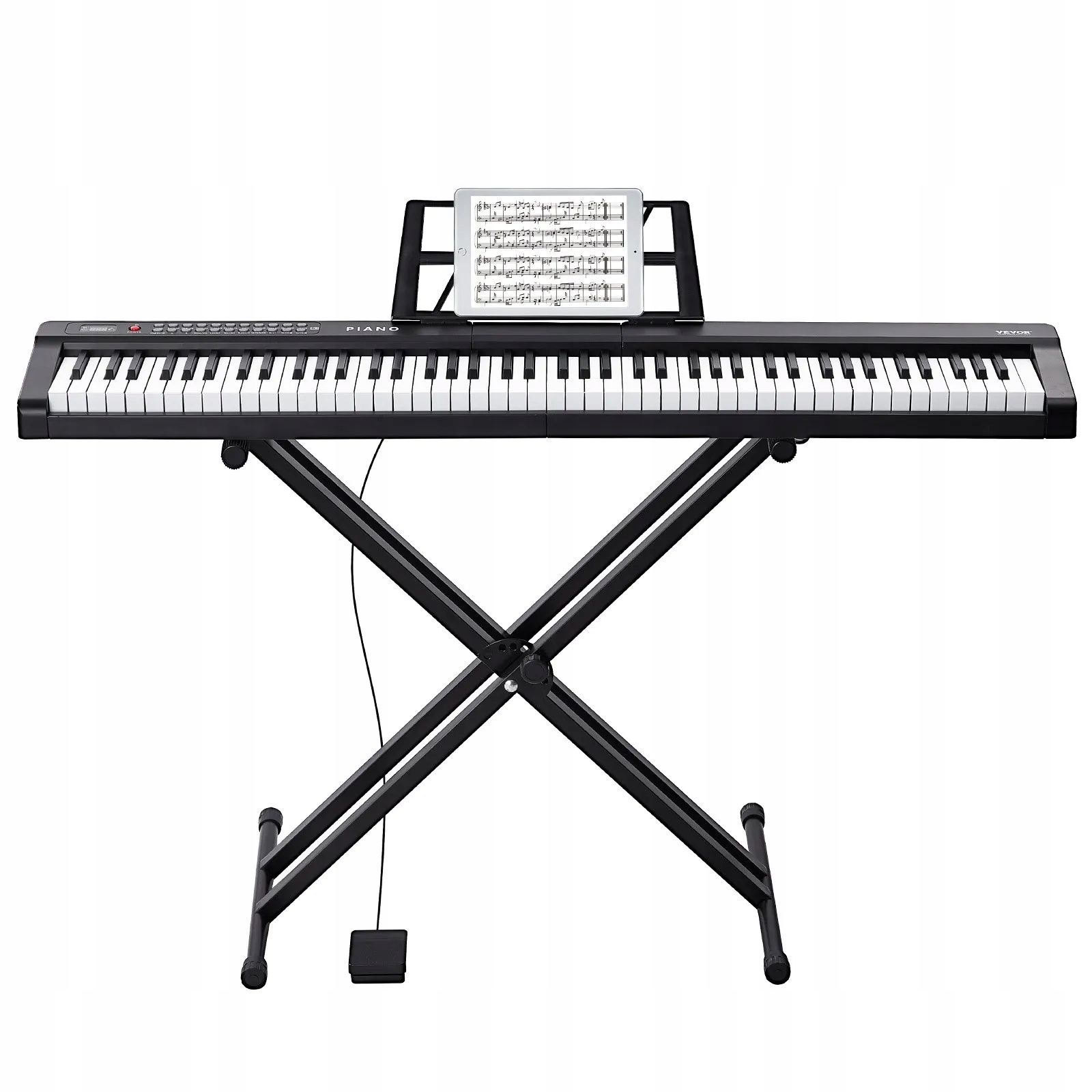 Digitální piano 88 polovyvážených kláves Bluetooth sada pro začátečníky