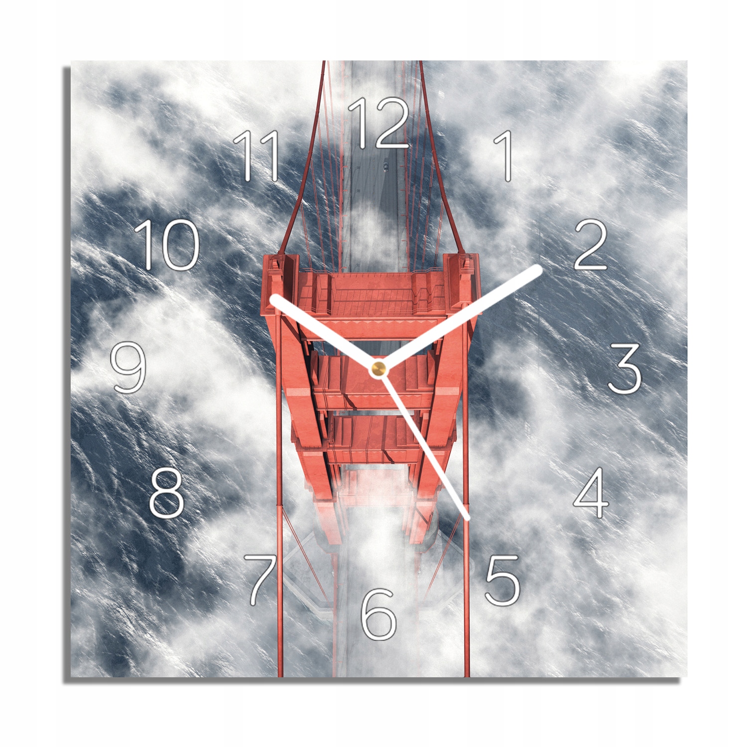 

Most Golden Gate zegar szklany do kuchni 30x30