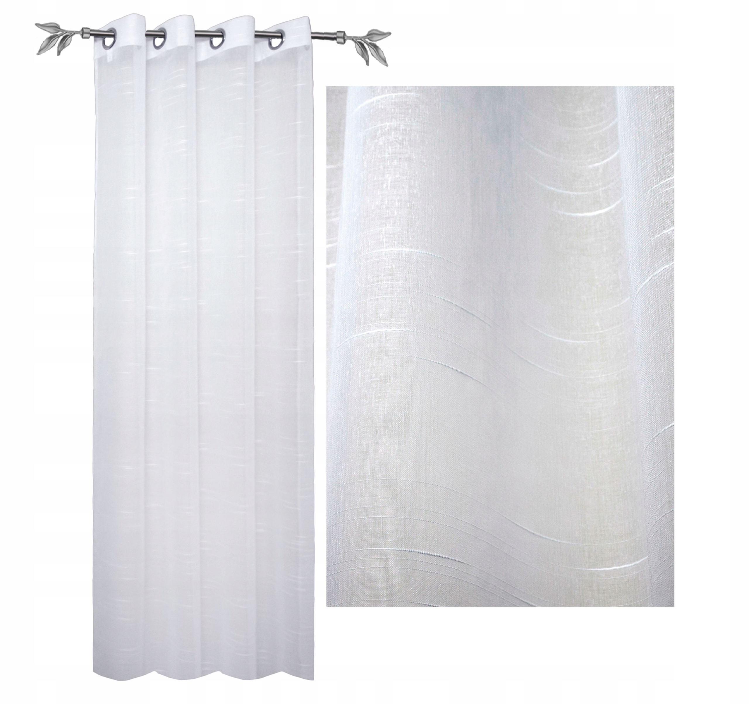 GOTOWA FIRANA ZASŁONA FIRANY WZORY 140 x 250 WOAL