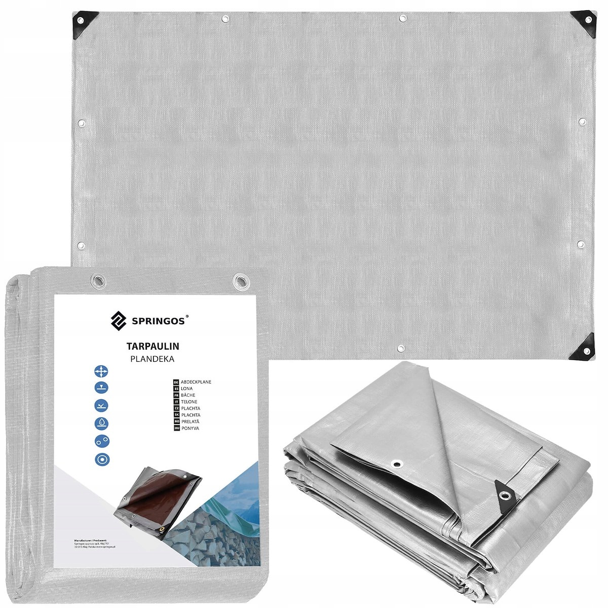 

Plandeka Płachta 6x8m Gruba Wzmacniana 210G Uv