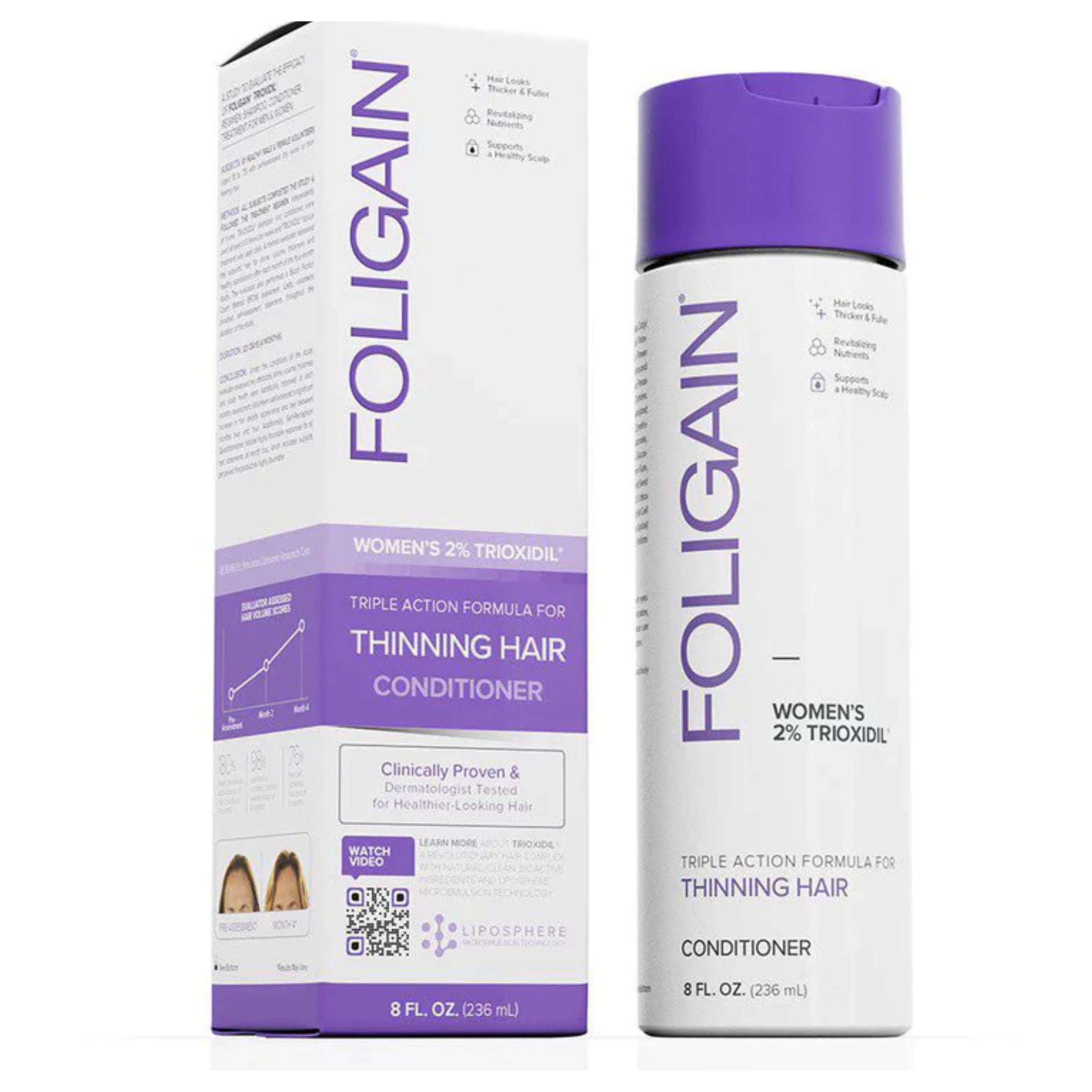 Foligain Odżywka dla Kobiet na Porost Wypadanie Włosòw Trioxidil 236ml