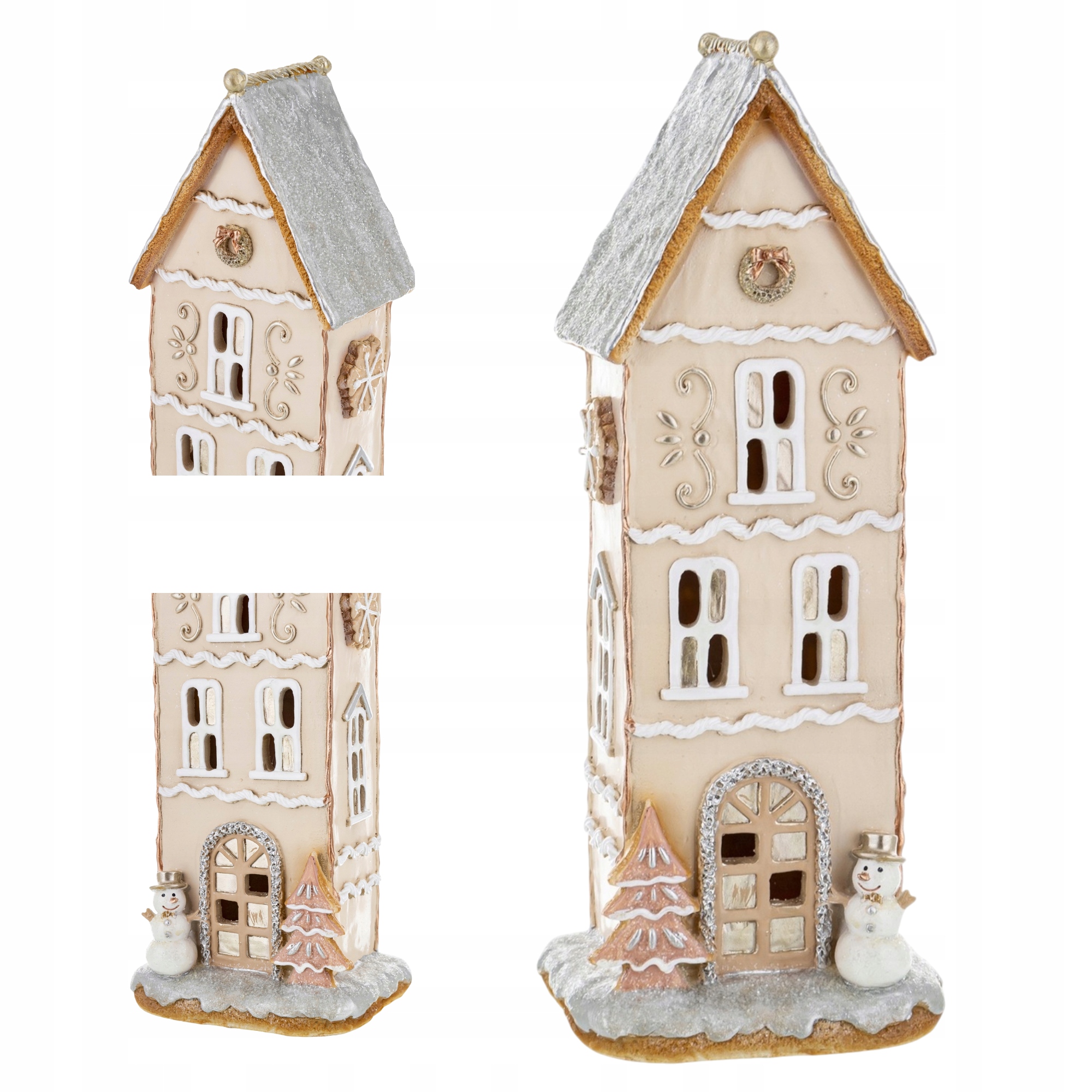 Perníkový Domeček 34x14 CM Svítící Figurka Vánoční Led Ozdoba Na Dárek