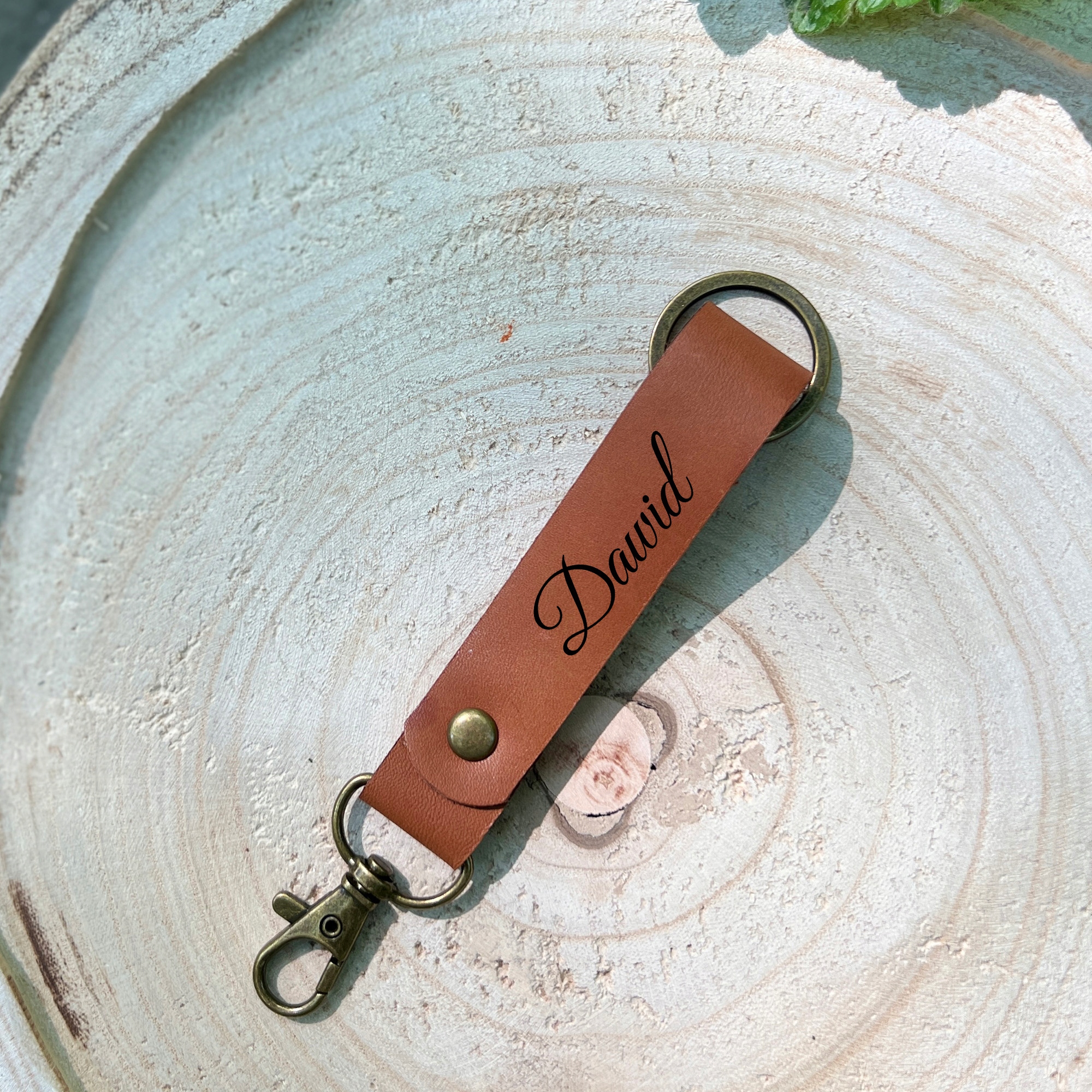 Přívěsek Na Klíče na klíče pro kluka s gravírováním kožený