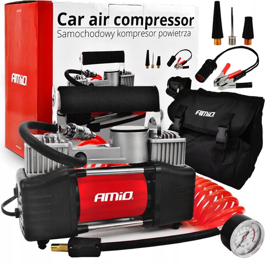 Automobilový Kompresor 12V Amio ACOMP-04 150PSI 10BAR 60L/MIN