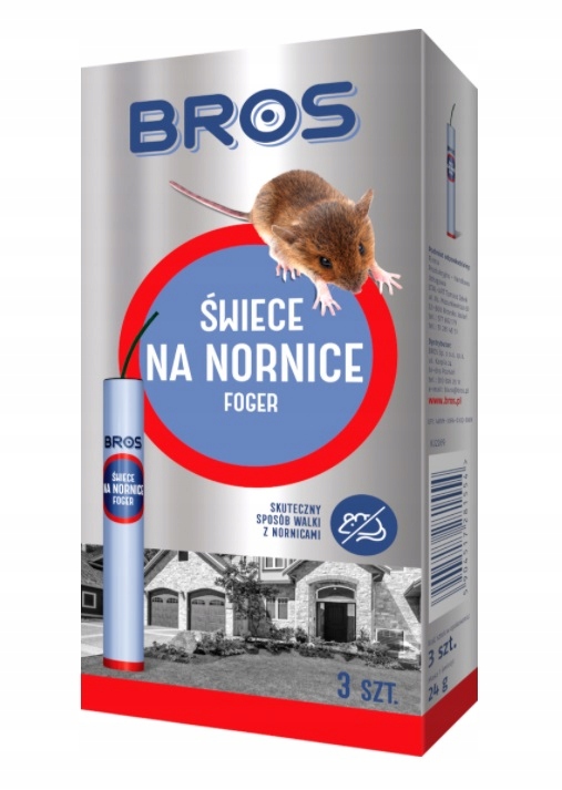 

Bros Świece na nornice Foger 3 szt.