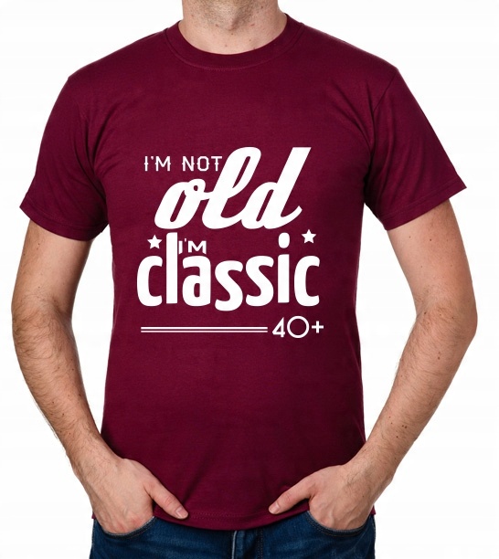 

koszulka 40+ Lat prezent