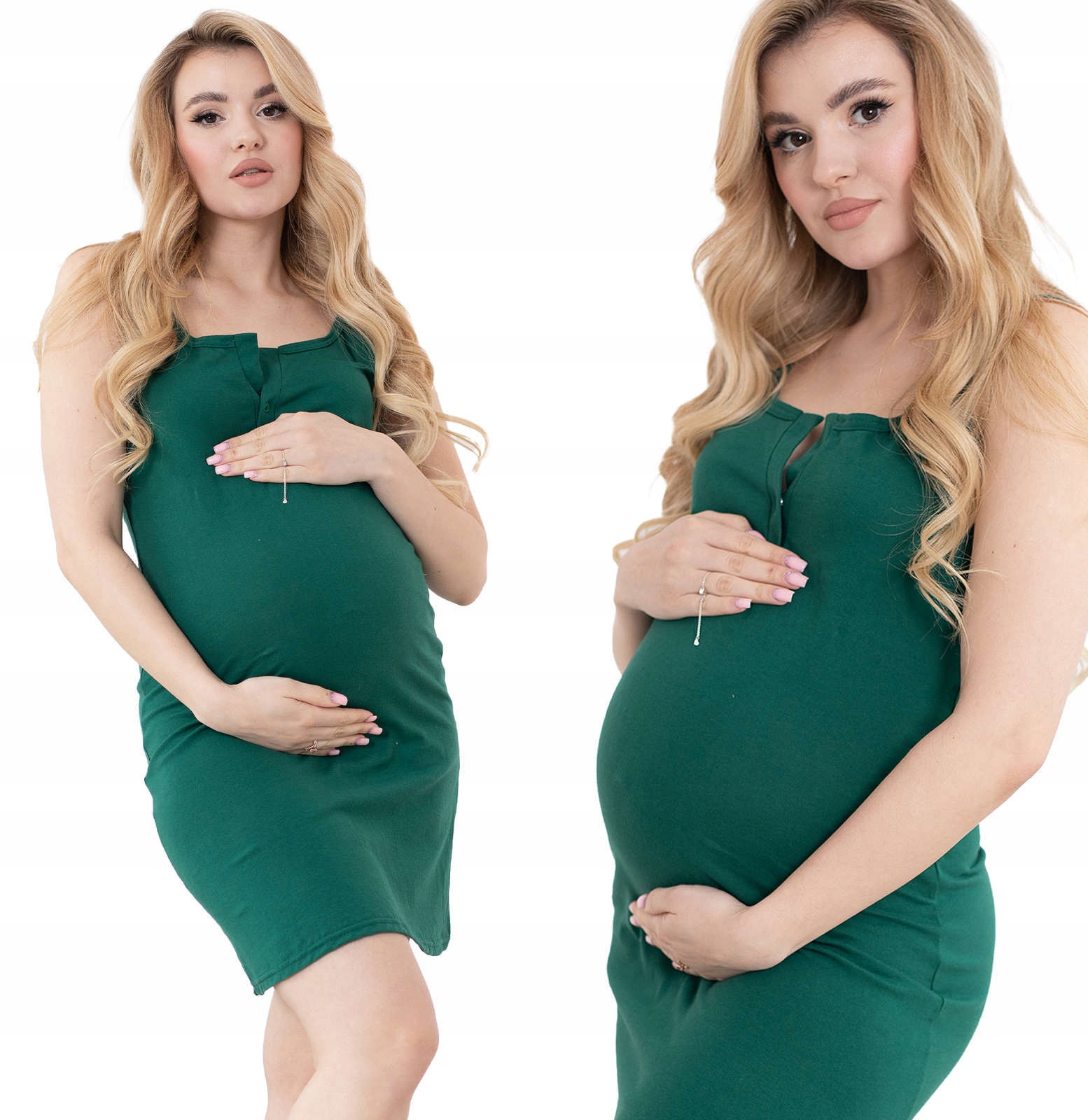 

Koszula Nocna Ciązowa Na Ramiączkach Zieleń XXL