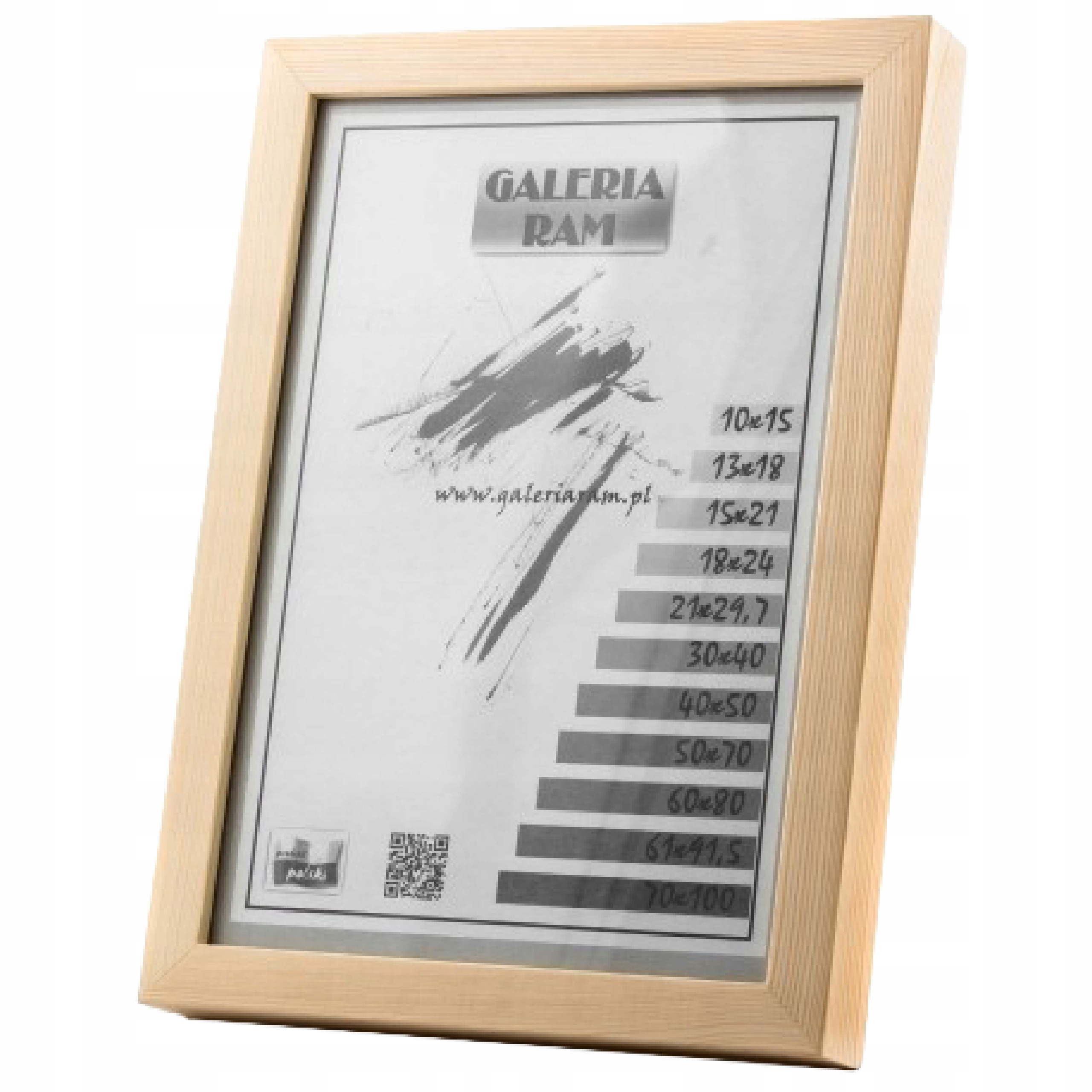 

Rama z drewna surowego 29,7x42 (A3) sur Gpj