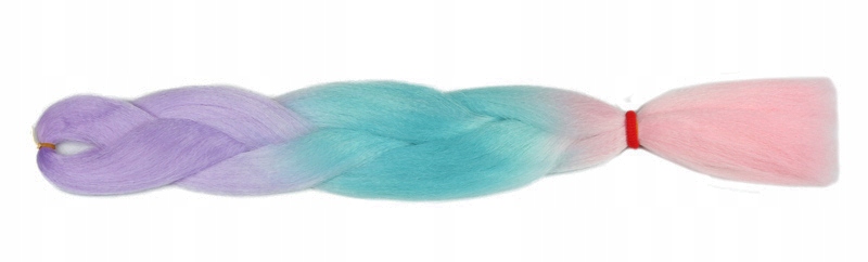 Włosy SYNTETYCZNE do warkoczyków KOLOROWE warkoczyki DOCZEPIANE ŚWIECĄCE Kolor włosów biały