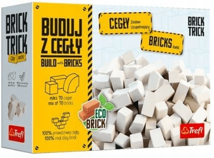 

Brick Trick Cegły zamkowe Białe 70 szt. Trefl