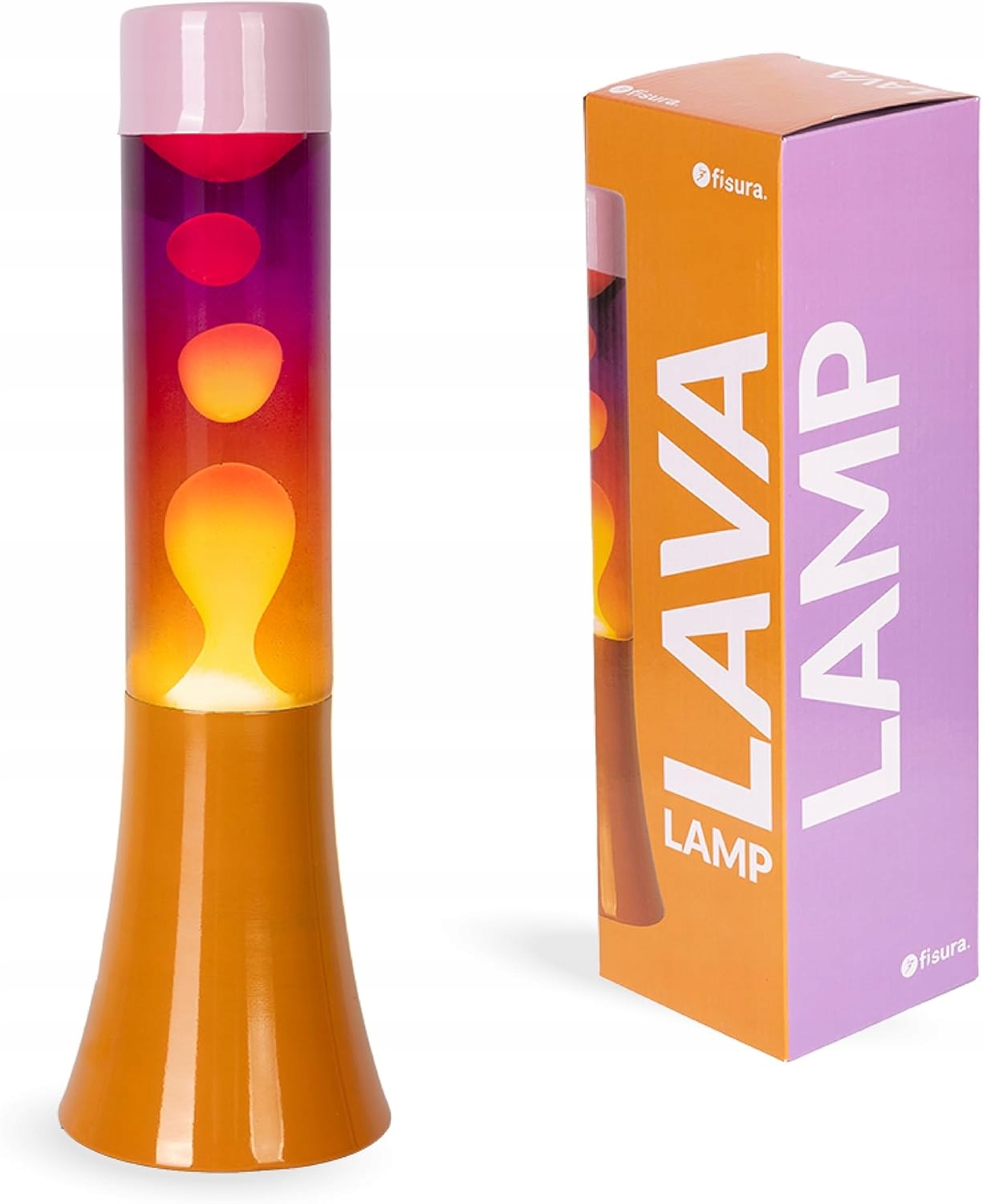 Lampa Lawa 30 cm Růžová Gradient Retro Dekorativní