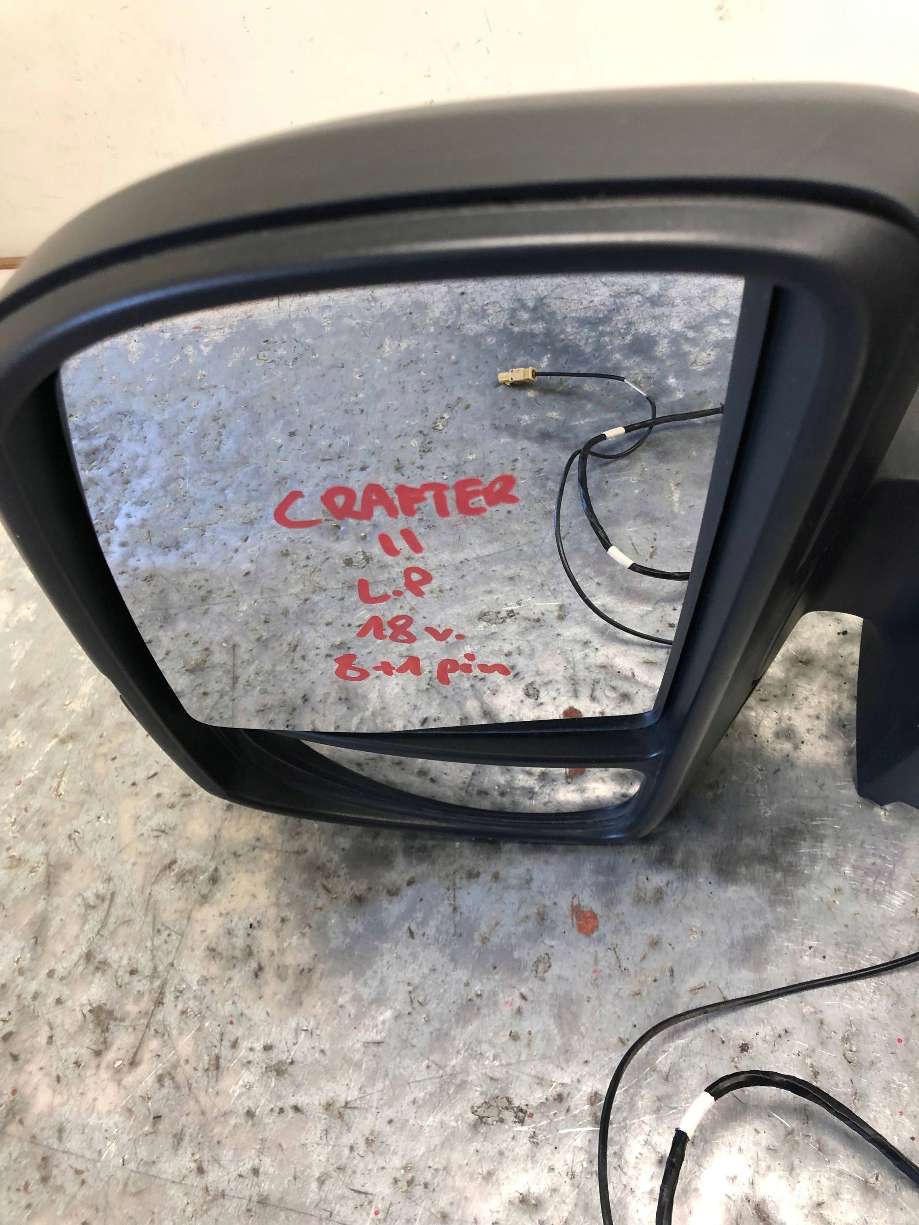 mirror left 8+1 PIN VW CRAFTER II MAN TGE 7C1857387FF