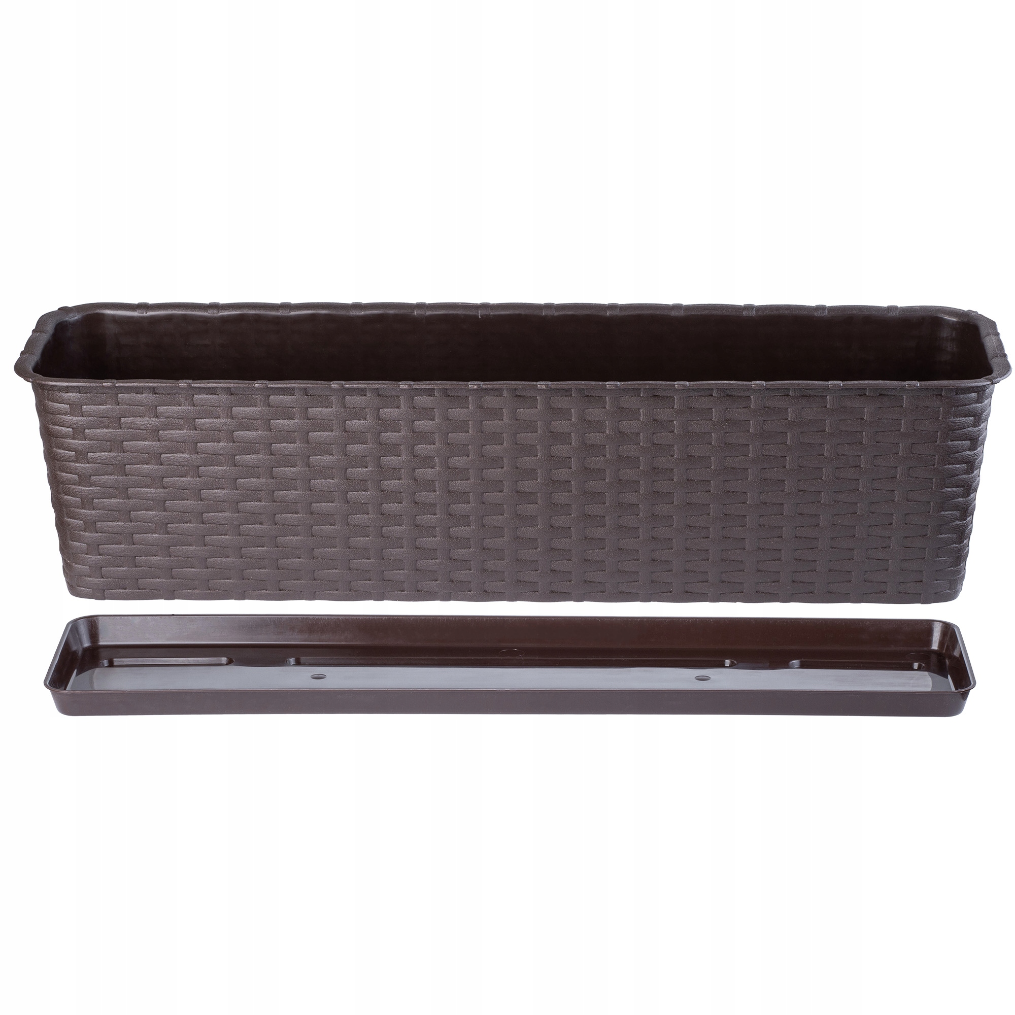 DONICZKA BALKONOWA SKRZYNKA PODSTAWKA BRĄZOWA 60cm Długość 60 cm