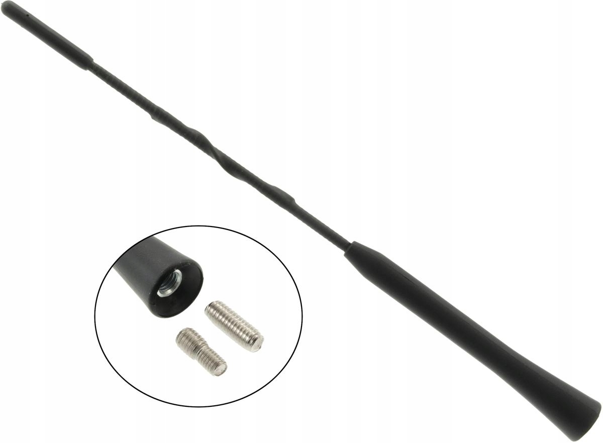 

Antena samochodowa do radia Fm 24cm gwint M5 M6