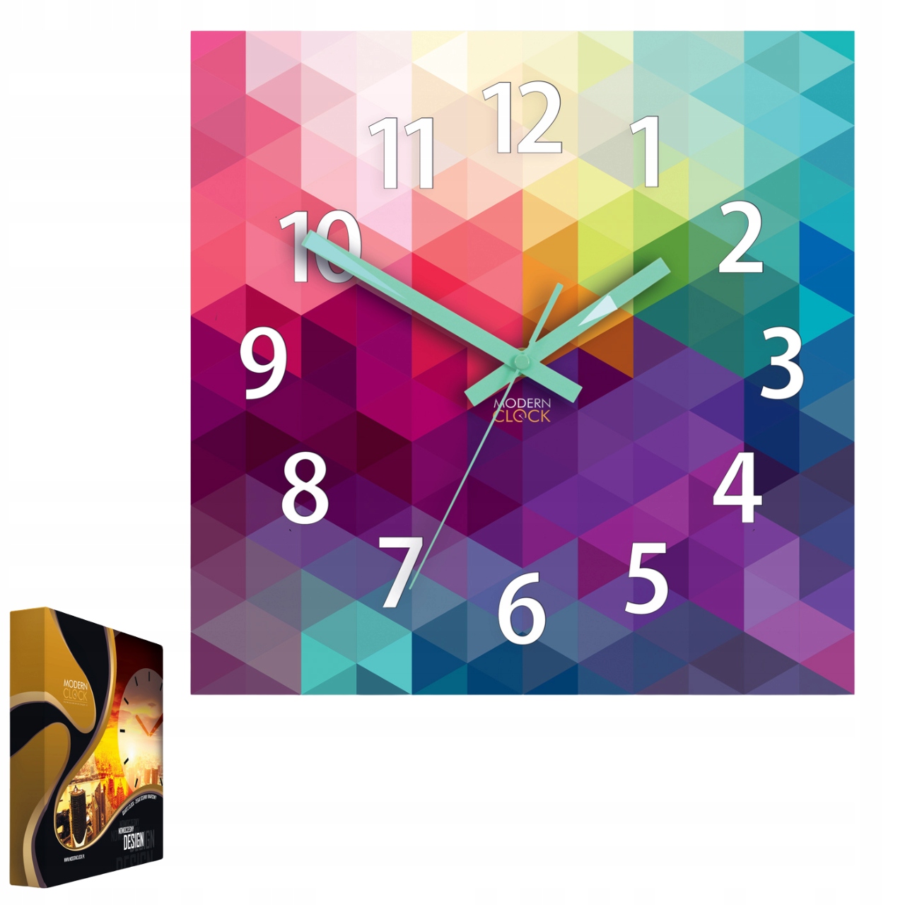 Nástěnné hodiny v moderním akrylovém stylu Expressio s čísly Kulatý