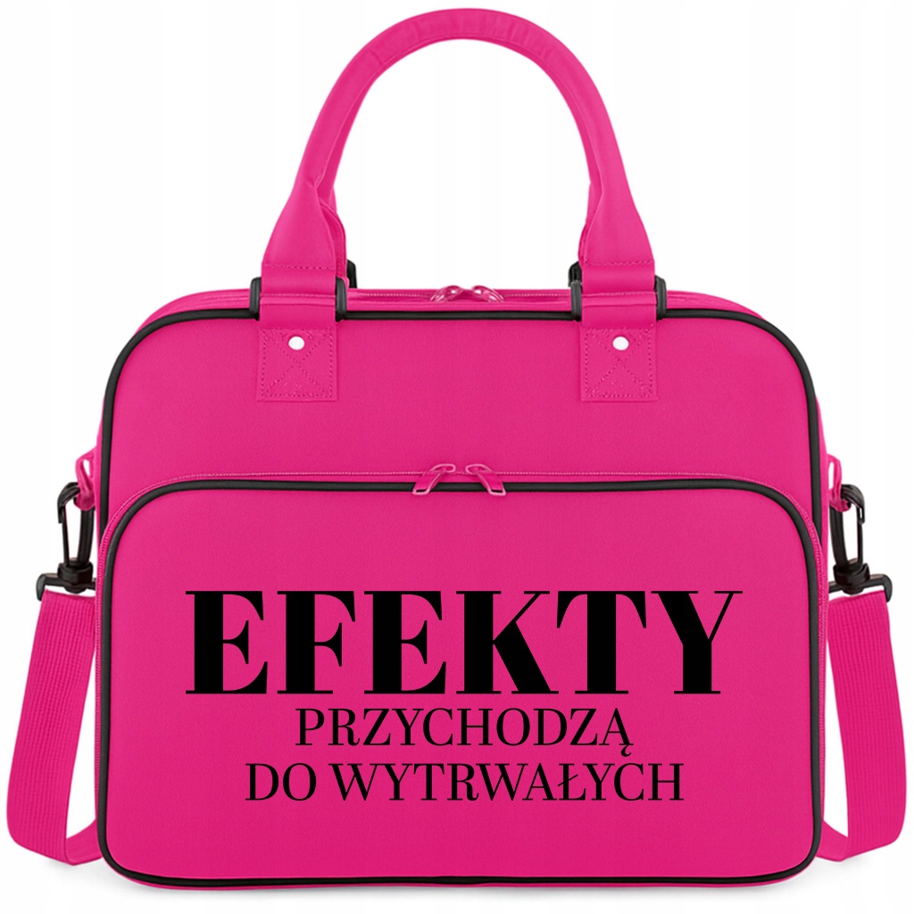 Torba Różowa Efekty Przychodzą Pojemna Na Siłownię Trening Fitness Pilates