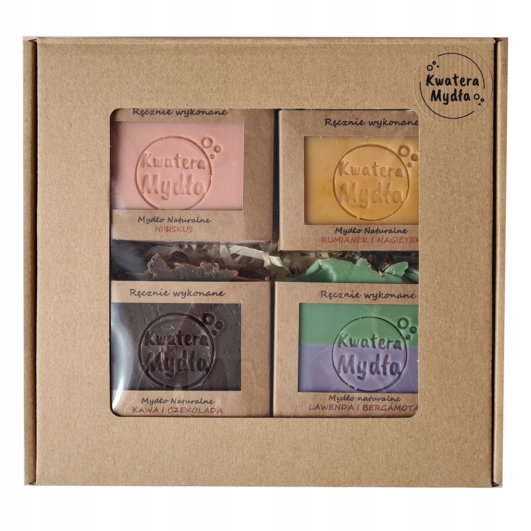 Zestaw Kosmetyków Naturalnych Do Ciała Mydełko Mydło Naturalne 4 Szt.