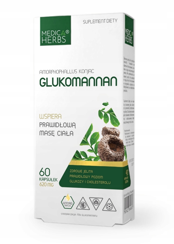 

Medica Herbs Glukomannan Błonnik Hamuje Apetyt