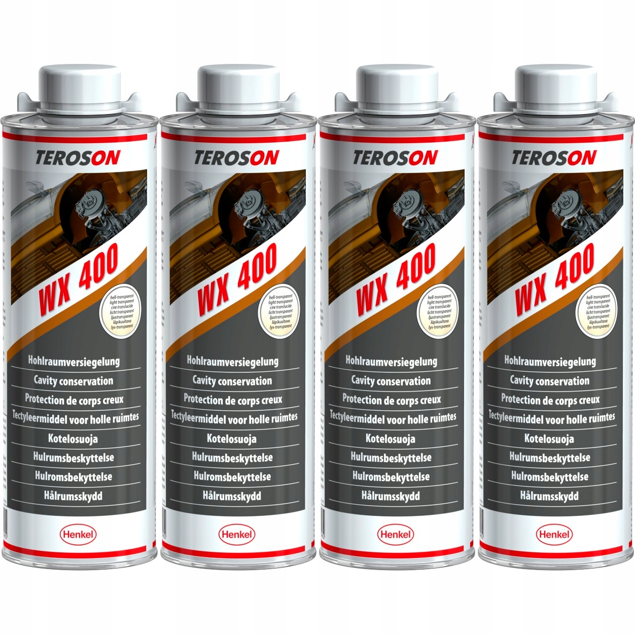 Wosk bezbarwny TEROSON WX 400 180°C konserwacja 4L