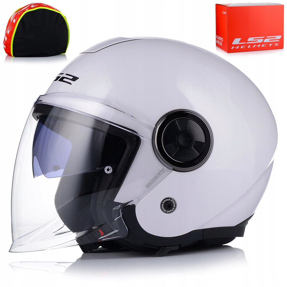Otvorená Motocyklová Prilba LS2 OF620 Classy II Biela Lesklá 22.06 Clona