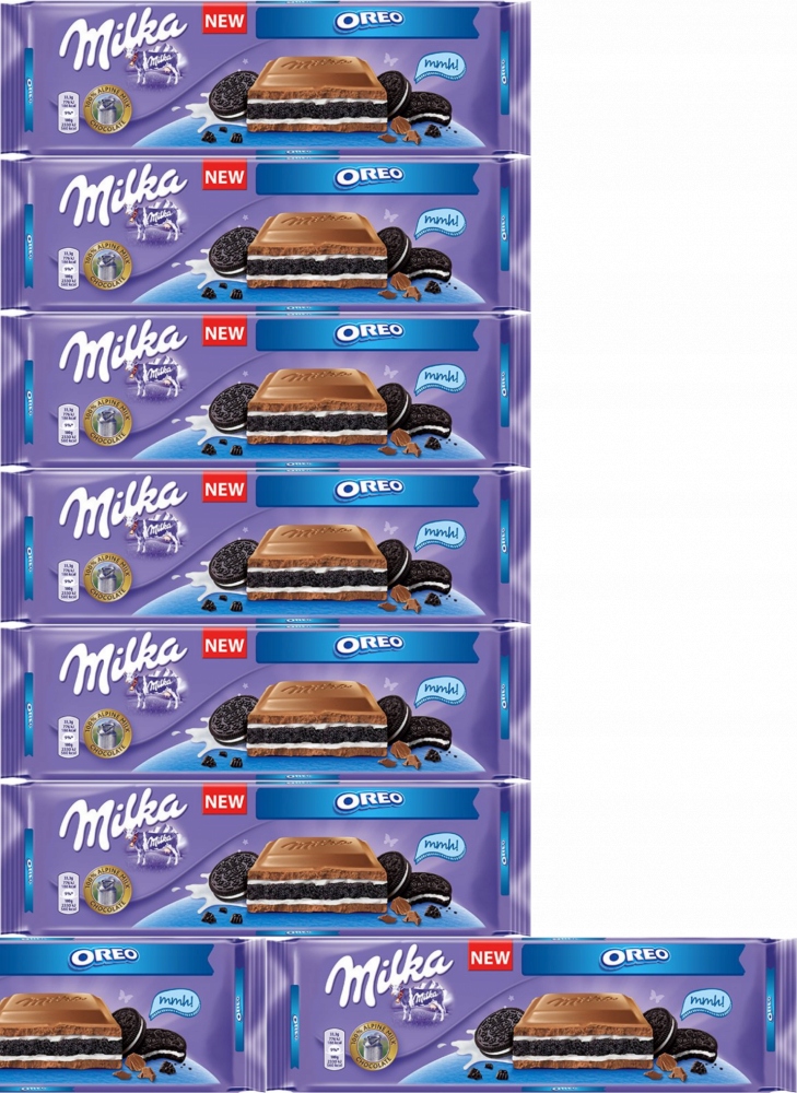 Milka Mmmax Oreo Herbatniki kakaowe i nadzienie o smaku waniliowym 300 g x8