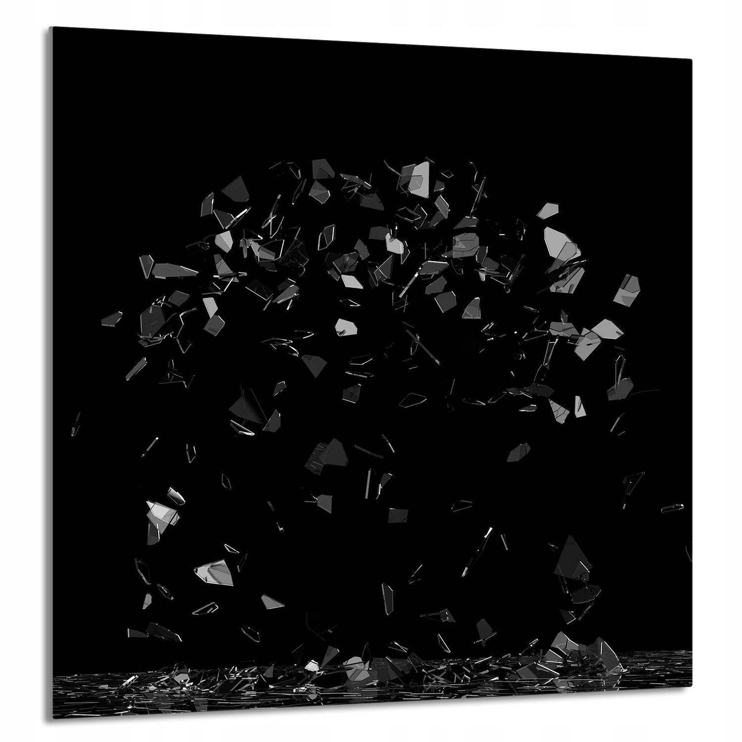 Skleněný Panel Do Kuchyně 60x65 Černé Tvrzené Sklo