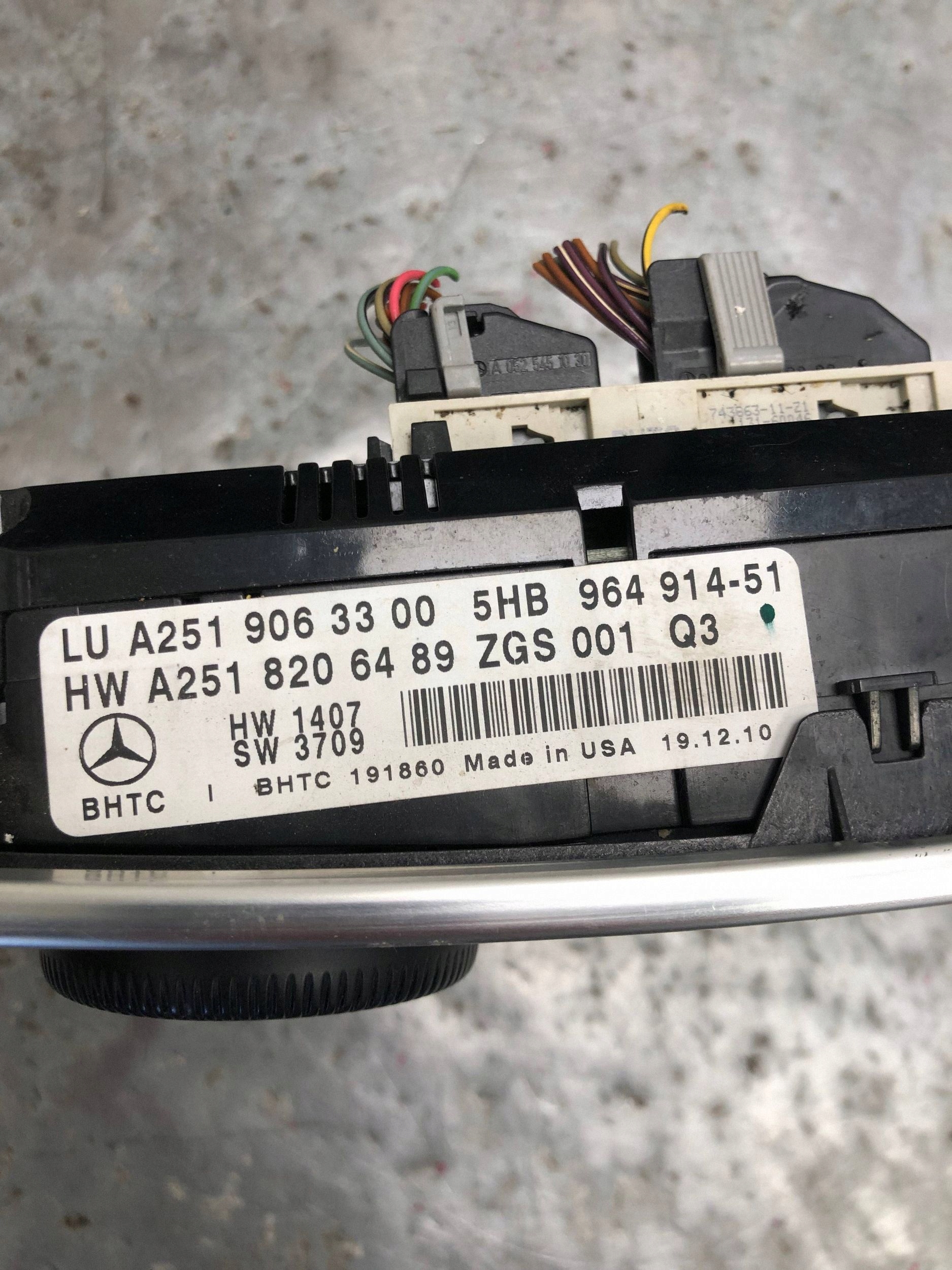 COMANDI CLIMA MERCEDES ML W164 A2519063300