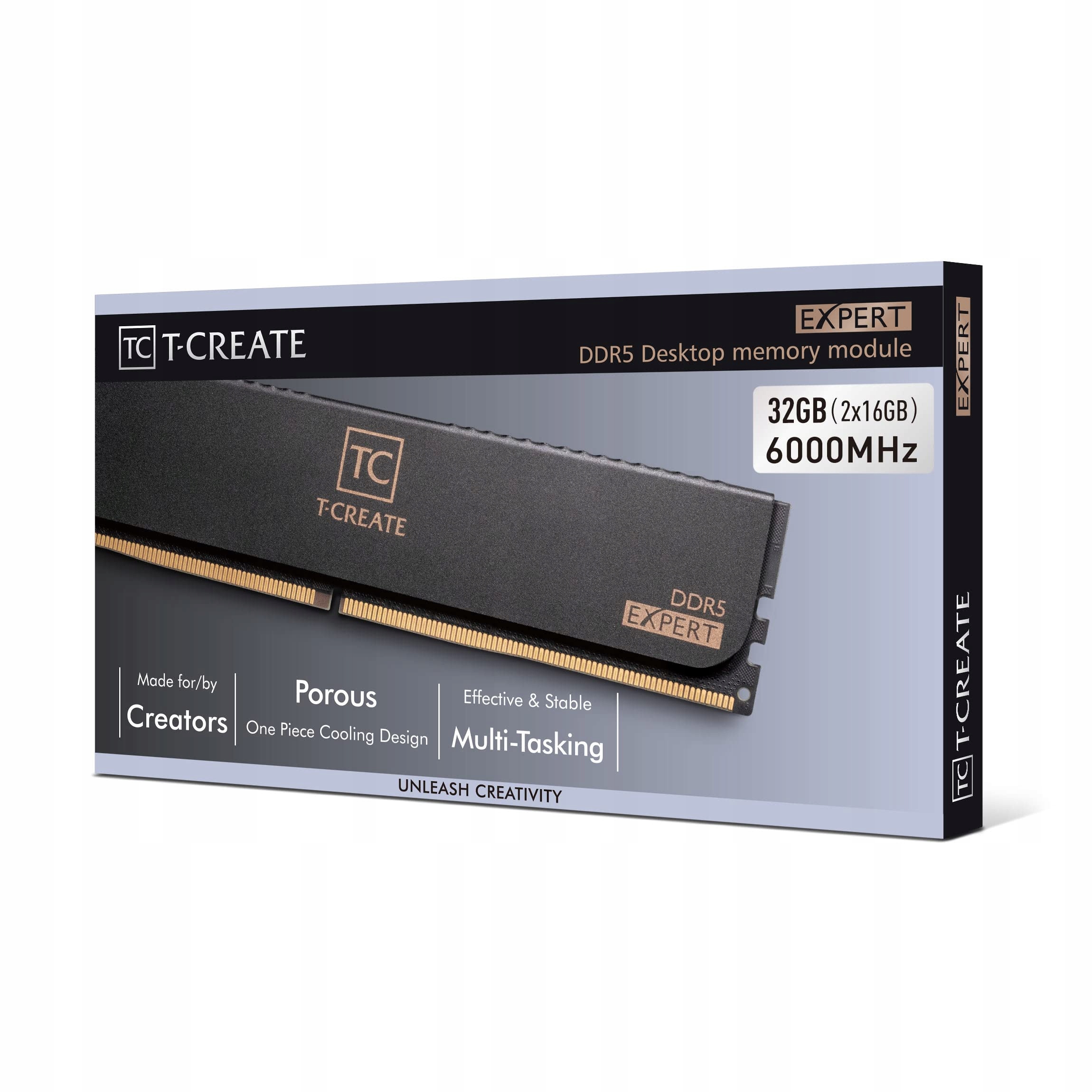 メモリー TEAM T-CREATE DDR5 6000MHz 32GB (2x16GB) DDR5 32GB KIT 2x16GB PC 6000 Team T-CREATE EXPERT