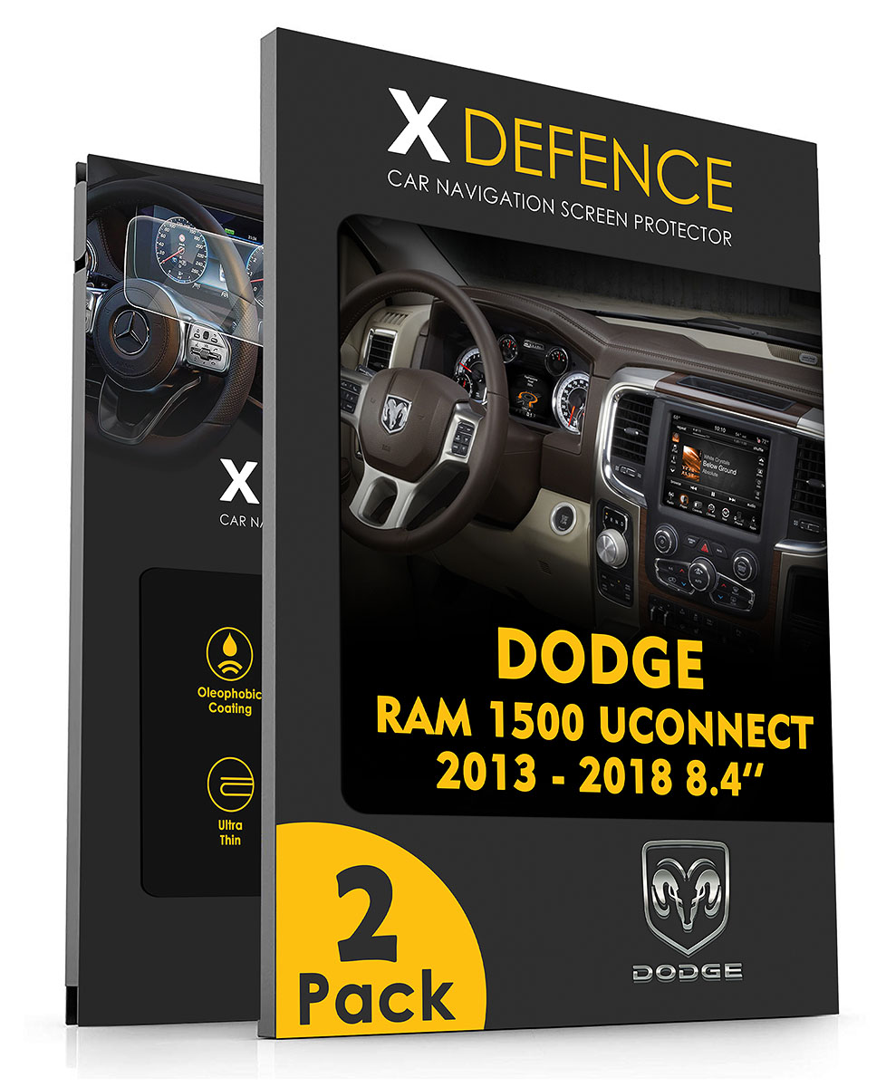 2w1 Szkło Ochronne Na Nawigację Dodge Ram 1500 Uconnect 2013-2018 8,4