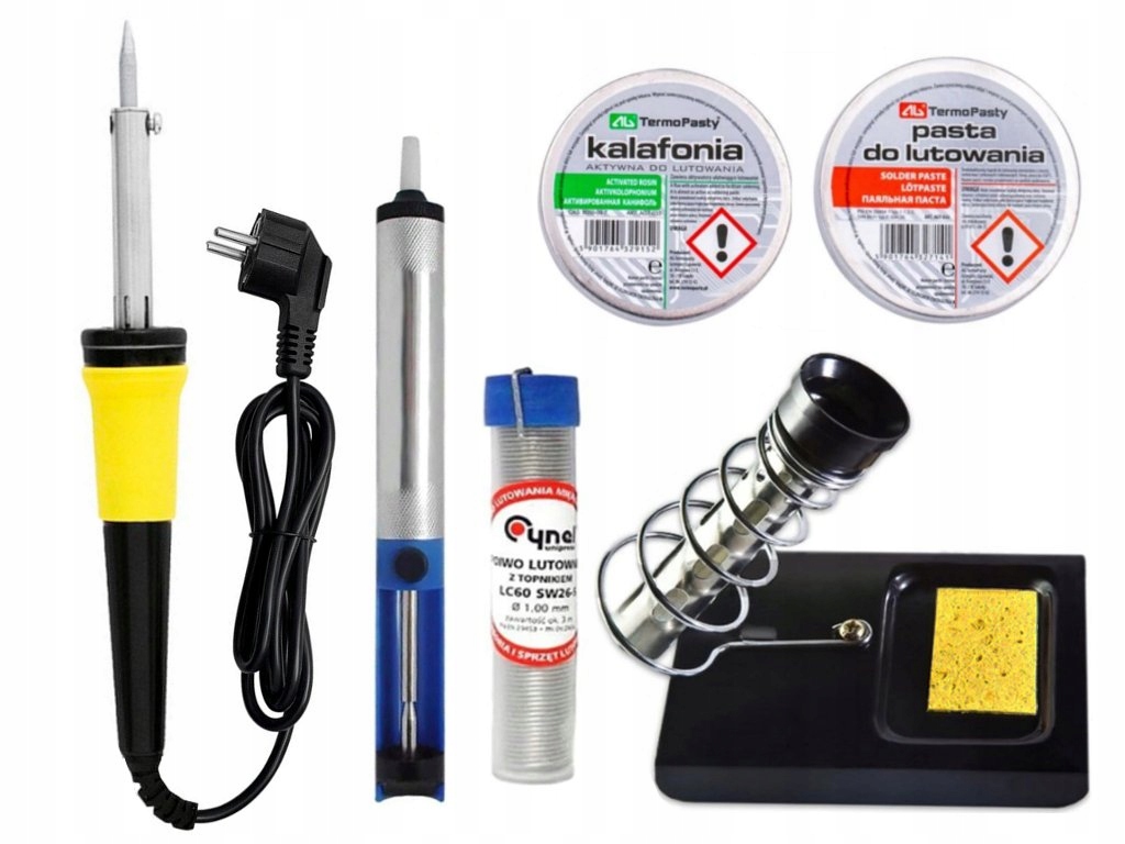 

Zestaw Lutowniczy Lutownica 60W / 230V + akcesoria