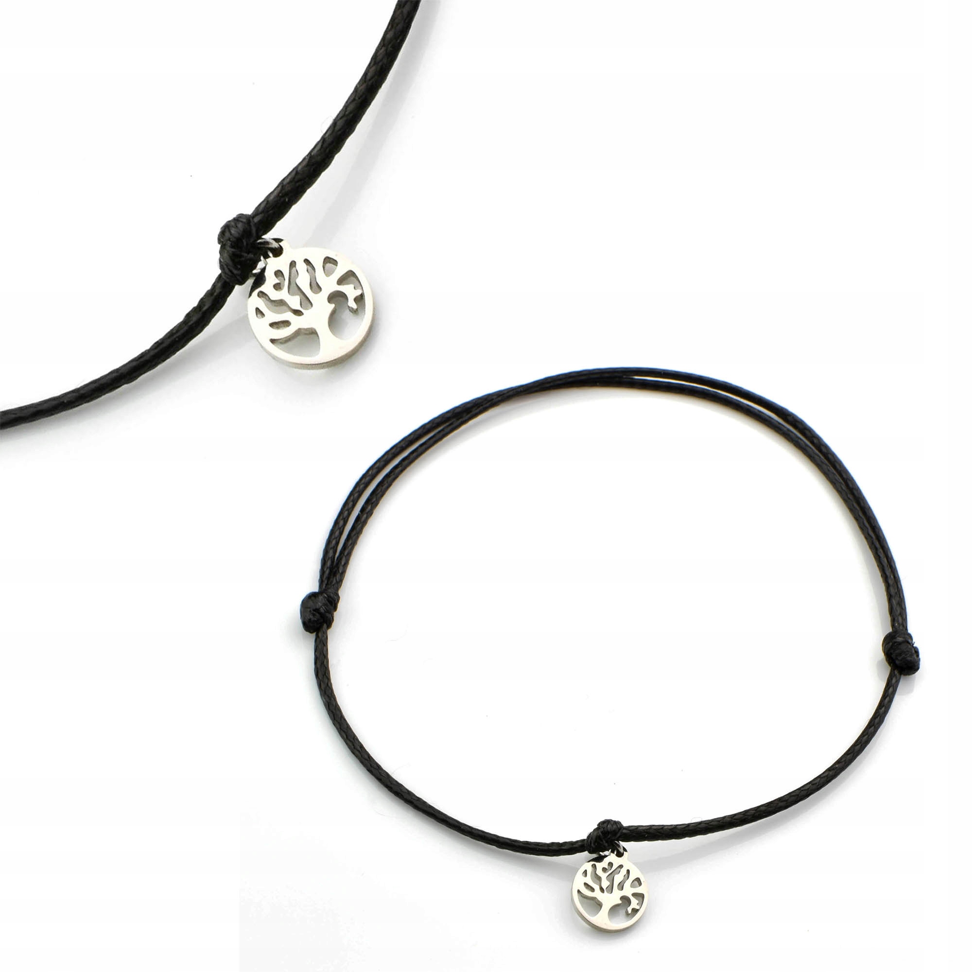 

Bransoletka Drzewo Życia Celebrytka Sznurkowa Stal