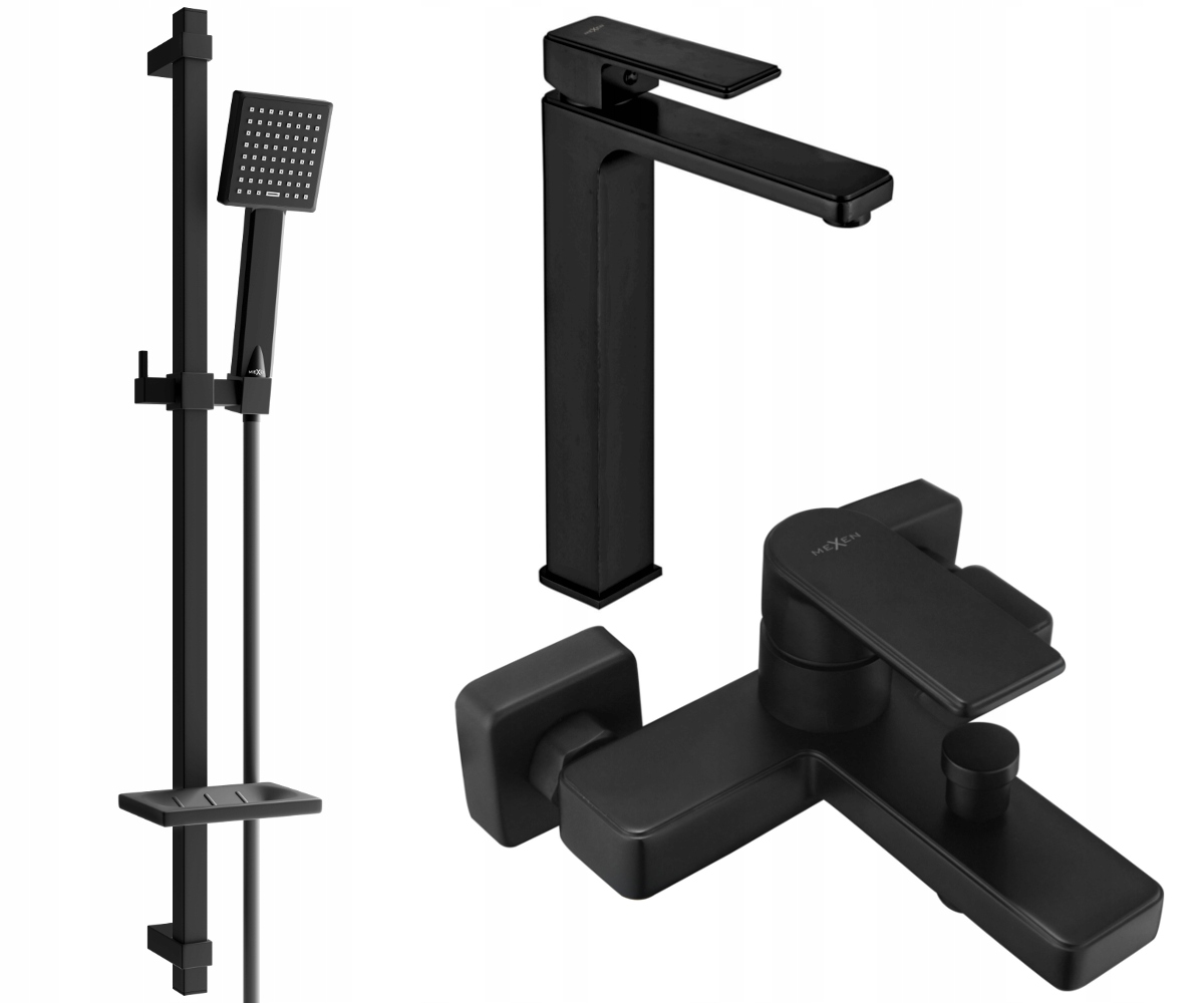 

Mexen Mino DQ45 Zestaw Wannowy Bateria Czarny
