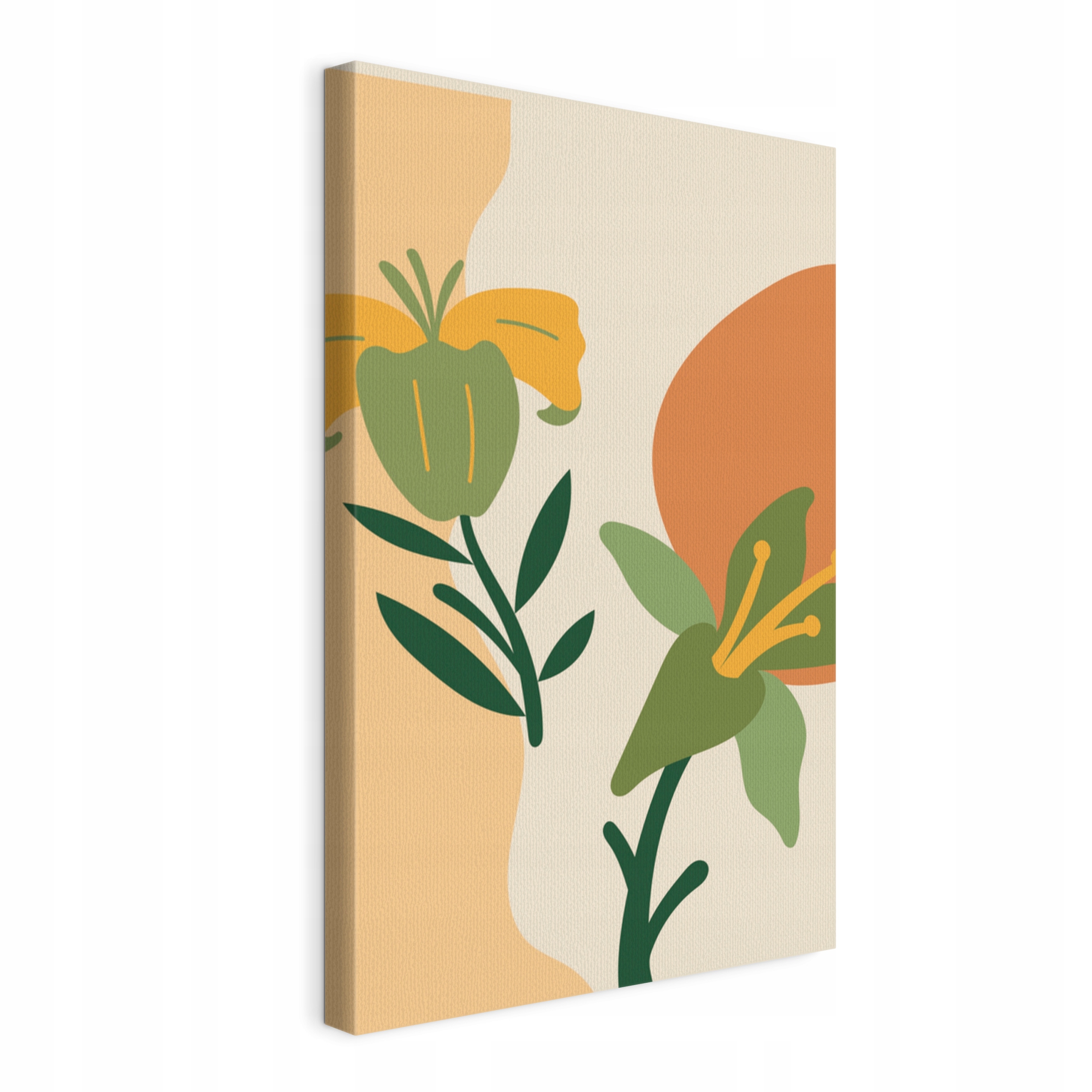 Obraz na plátně Boho květiny v béžové váze do obývacího pokoje Ložnice 50x75