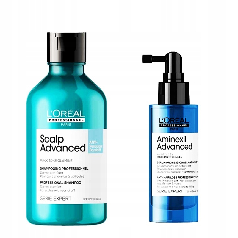 Loreal Scalp Advanced Anti-Dandruff šampon Aminexil Advanced sérum 90 ml
