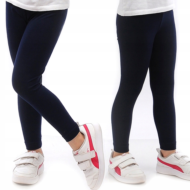 

Legginsy Dziecięce Bawełniane Getry Granatowe 158