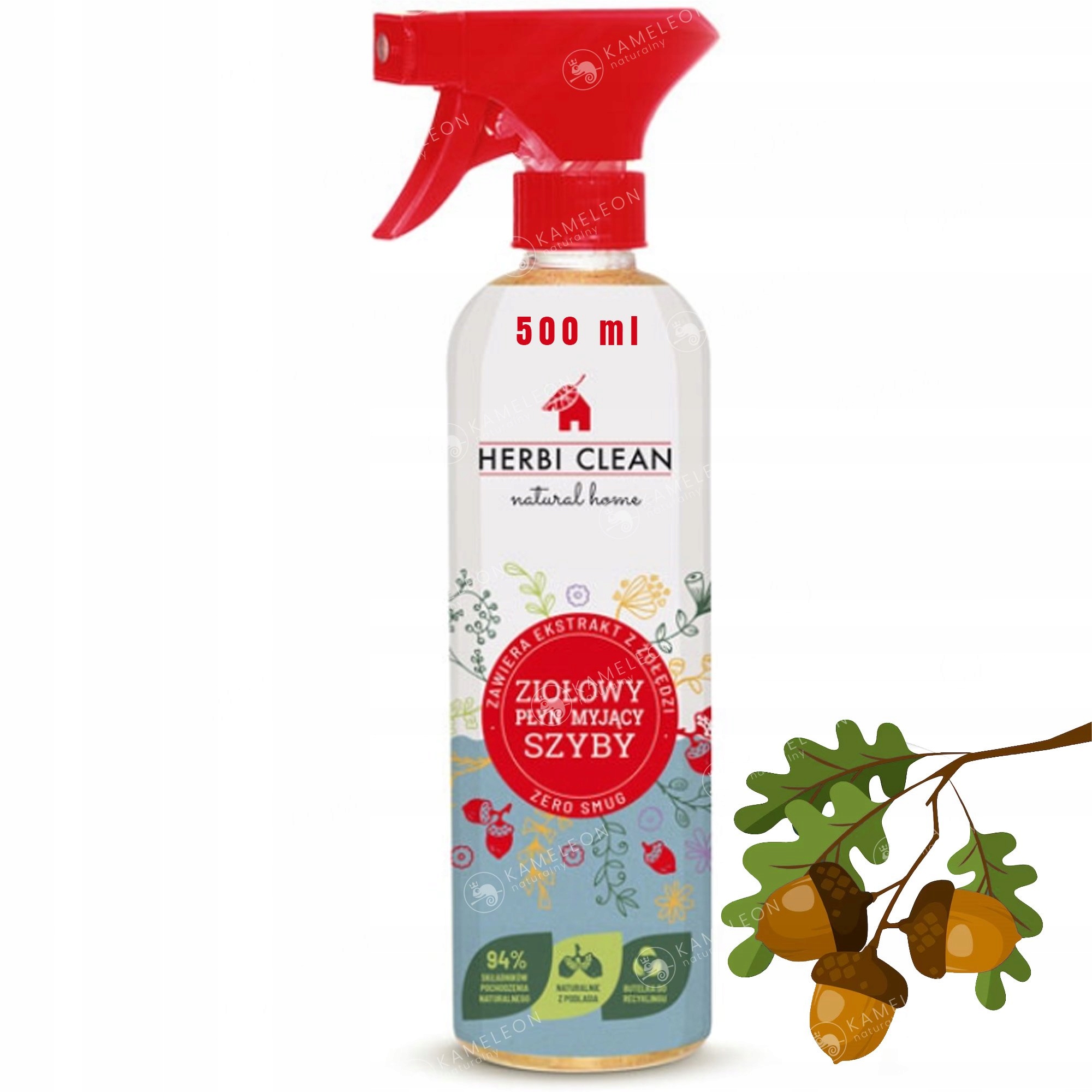 

Herbi Ziołowy Płyn do Mycia Szyb i Luster 500ml