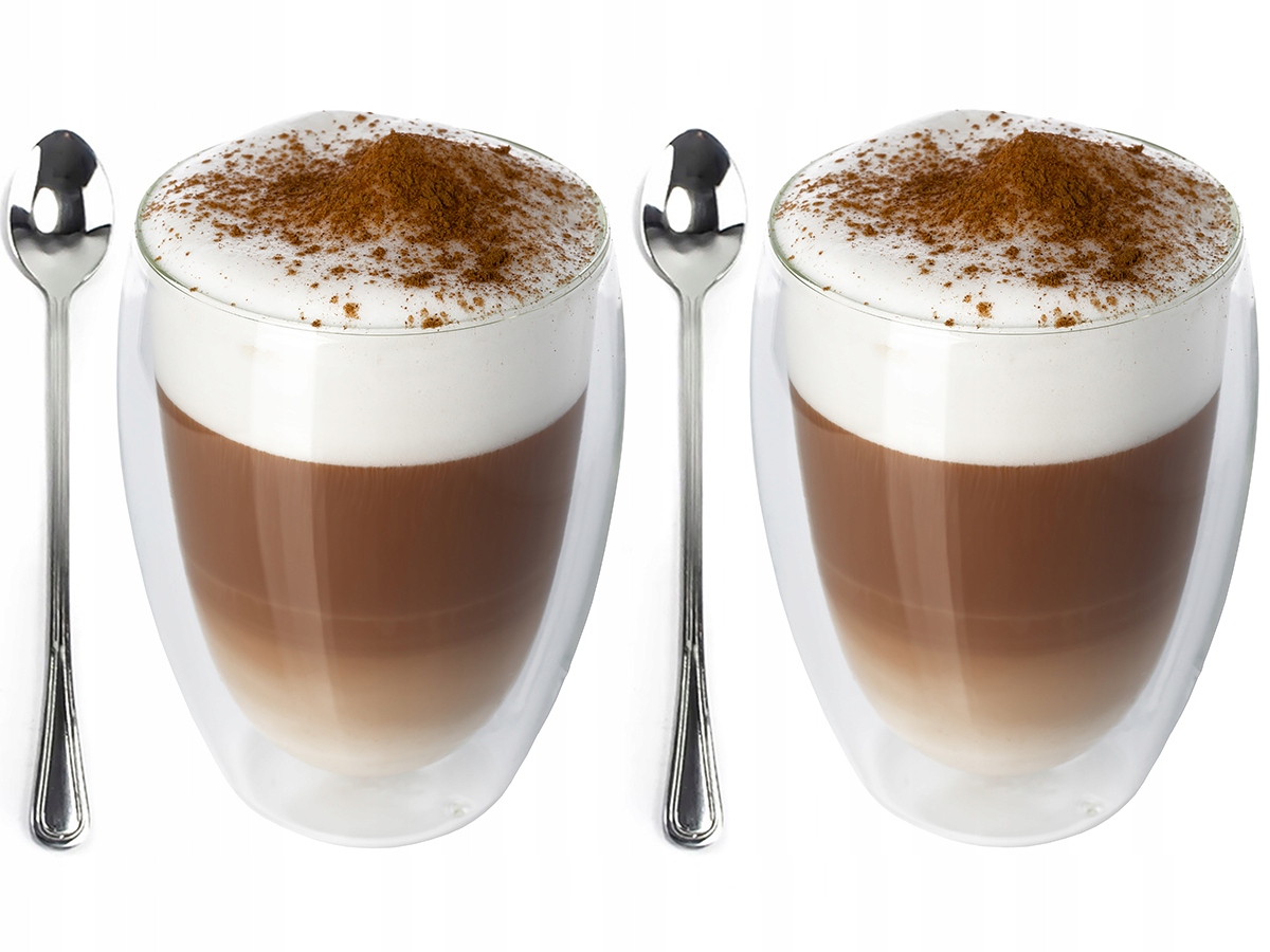 

Zestaw 2 szt. Szklanka Termiczna 350 ML Kawa Latte