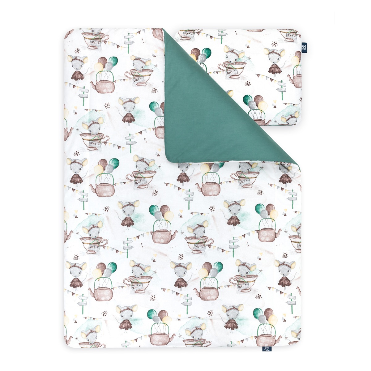 Zestaw 6w1 Średniaka: Kokon + Kołderka + Poduszka + Motyl + Rożek + Rogal - Liczba elementów 6 szt.