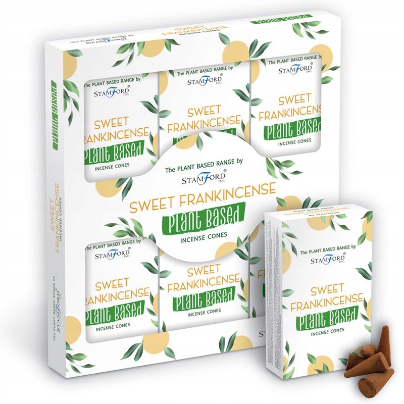 Kadzidełka stożki Stamford na bazie roślin Sweet Frankincense Stan opakowania oryginalne
