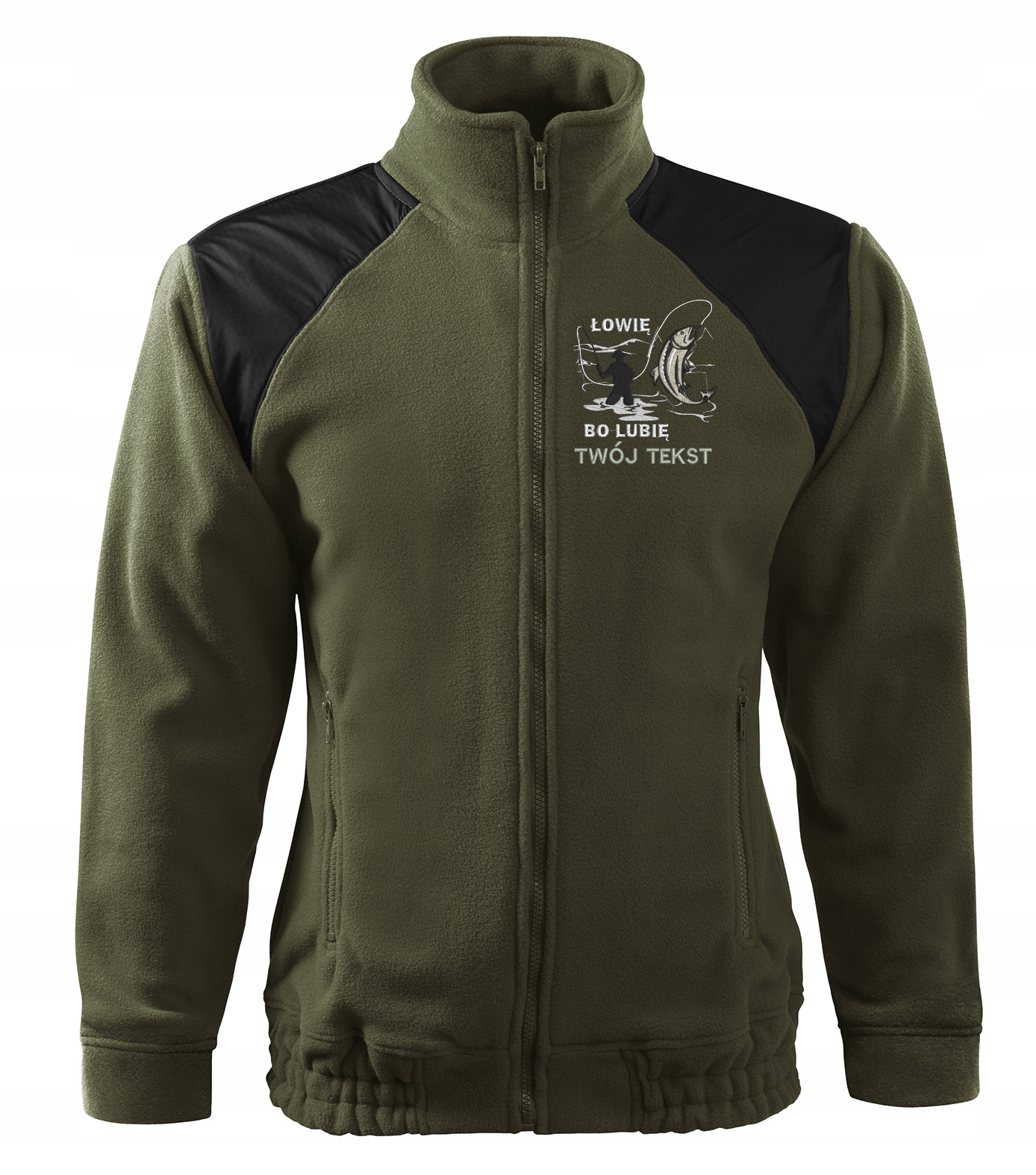 BLUZA POLAR WĘDKARSKI Z IMIENIEM na PREZENT L