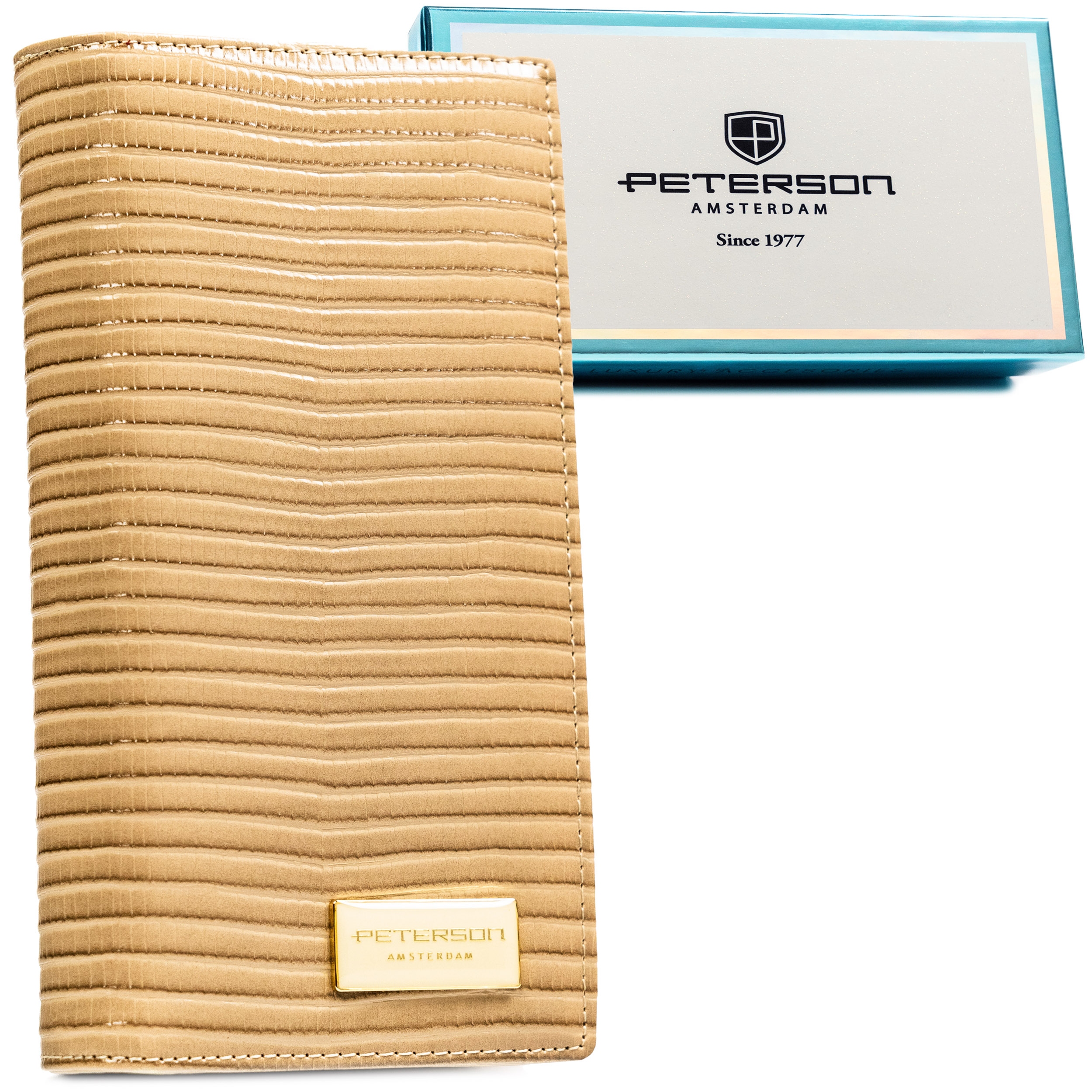 Dámská kožená peněženka na karty s Rfid, přírodní kůže jako dárek