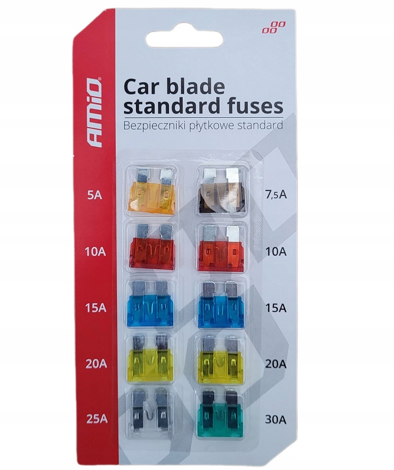 KOMPLET BEZPIECZNIKÓW PŁYTKOWYCH ZESTAW