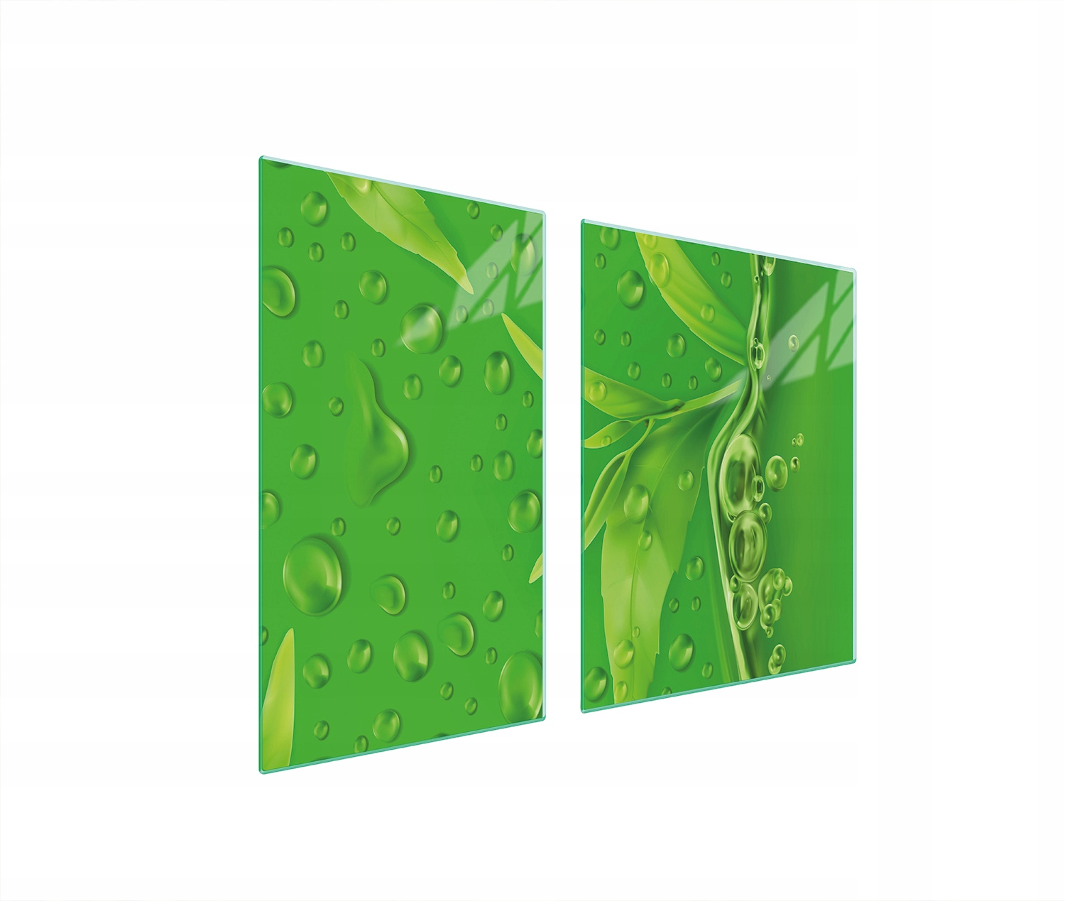 Skleněná Deska a Krájecí Deska 100x52 Listy Tvrzené Sklo