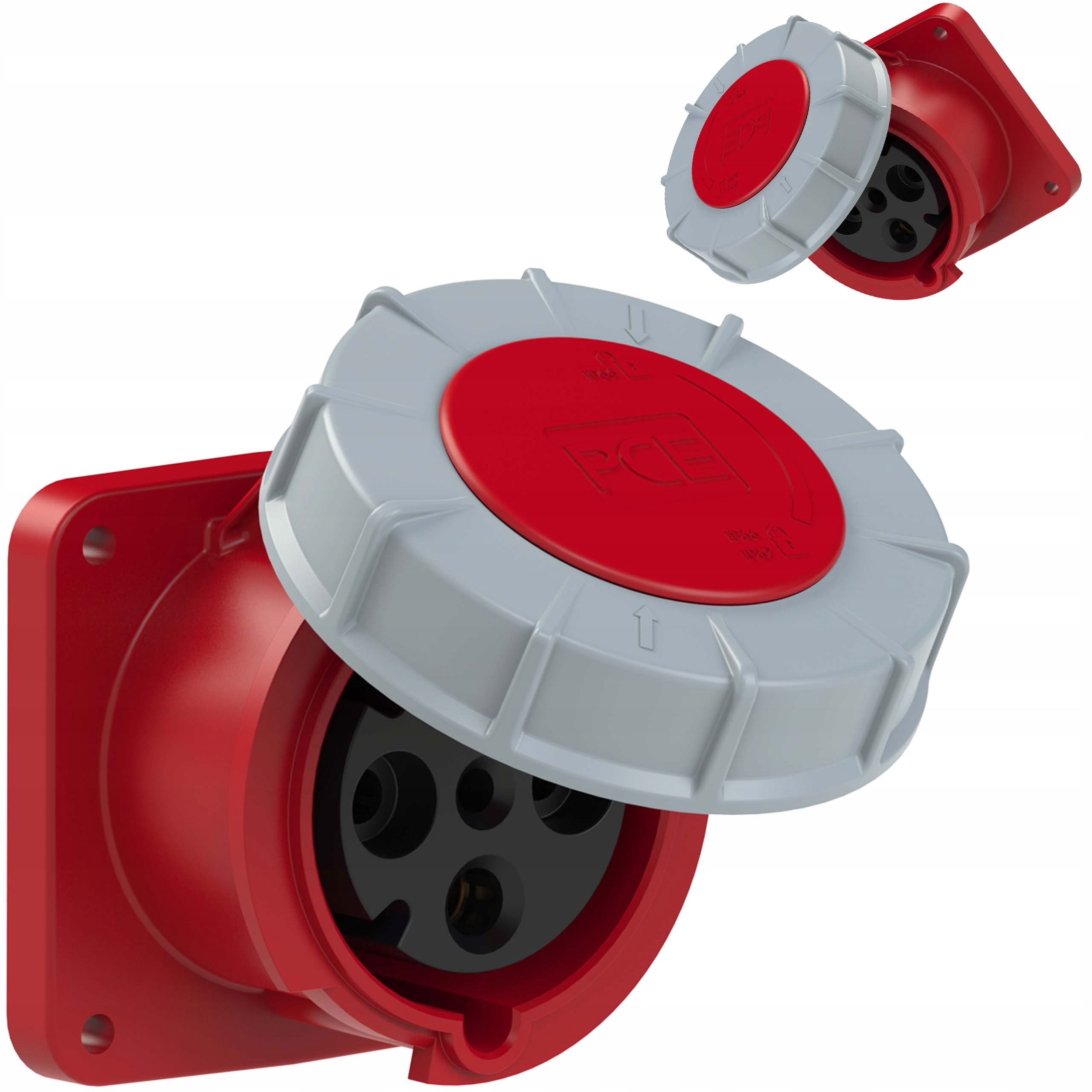 Gniazdo tablicowe proste POWER TWIST IP67 63A 400V