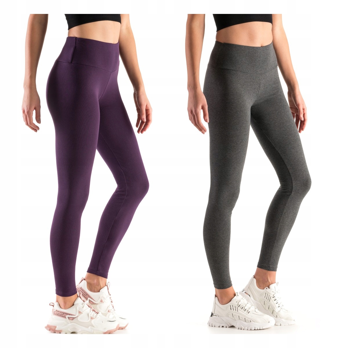 

2X Legginsy Z Wysokim Stanem Wyszczuplające Lwp